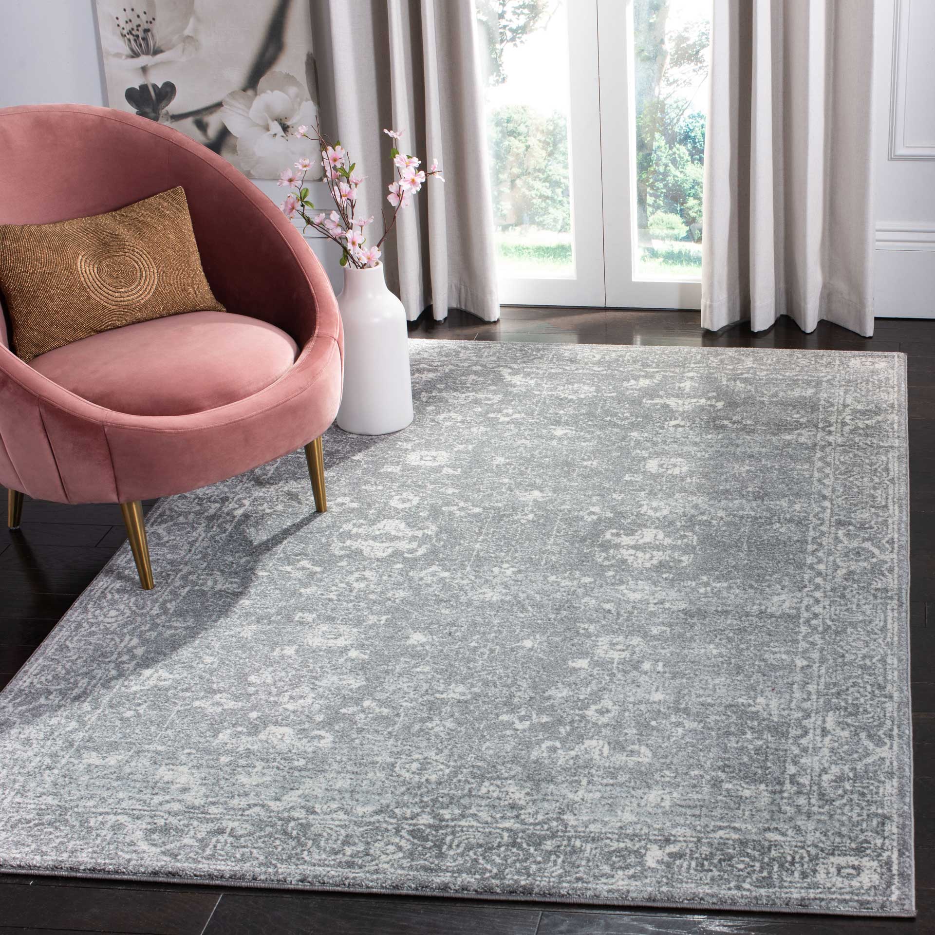 Evoke Vintage Gray/Ivory Area Rug - Image 12