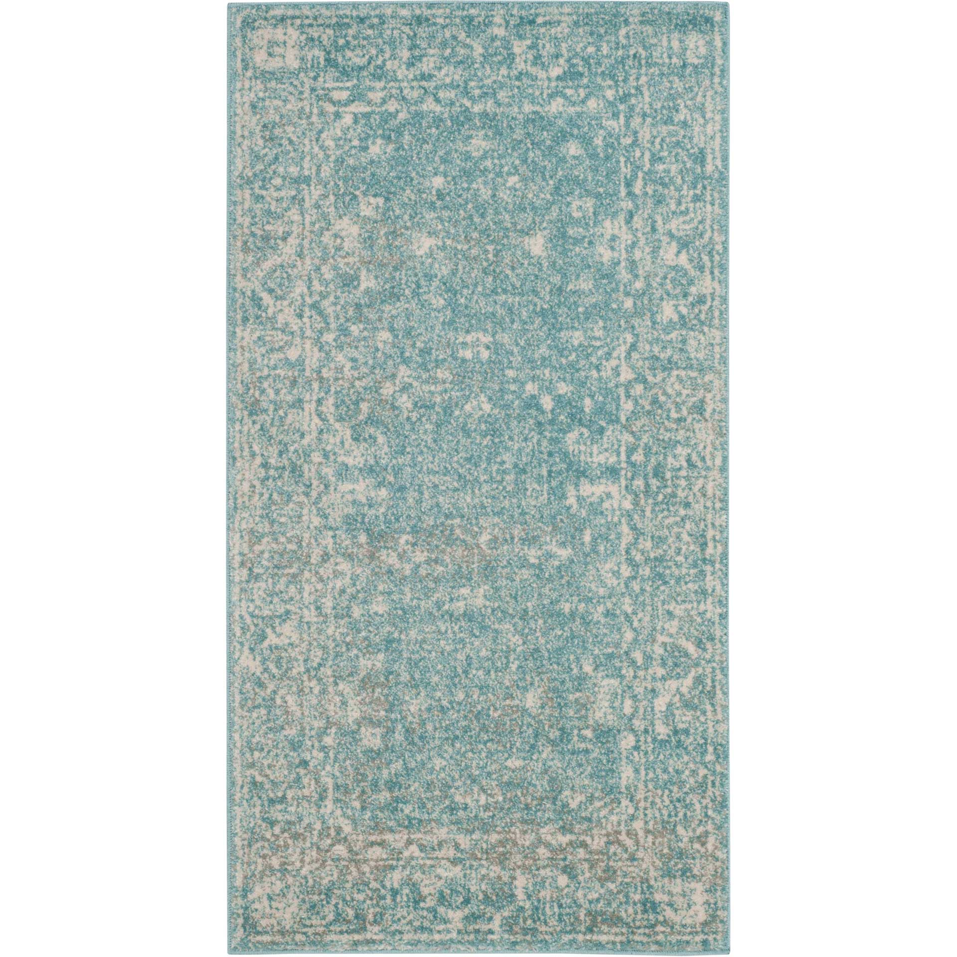 Evoke Vintage Light Blue/Ivory Area Rug - Image 5