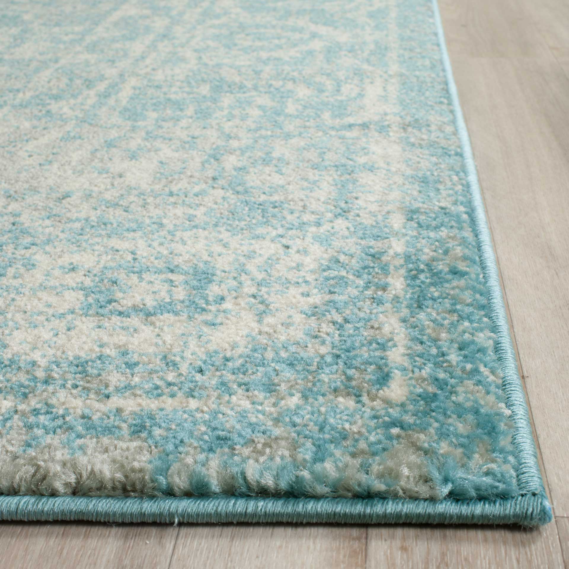 Evoke Vintage Light Blue/Ivory Area Rug - Image 6