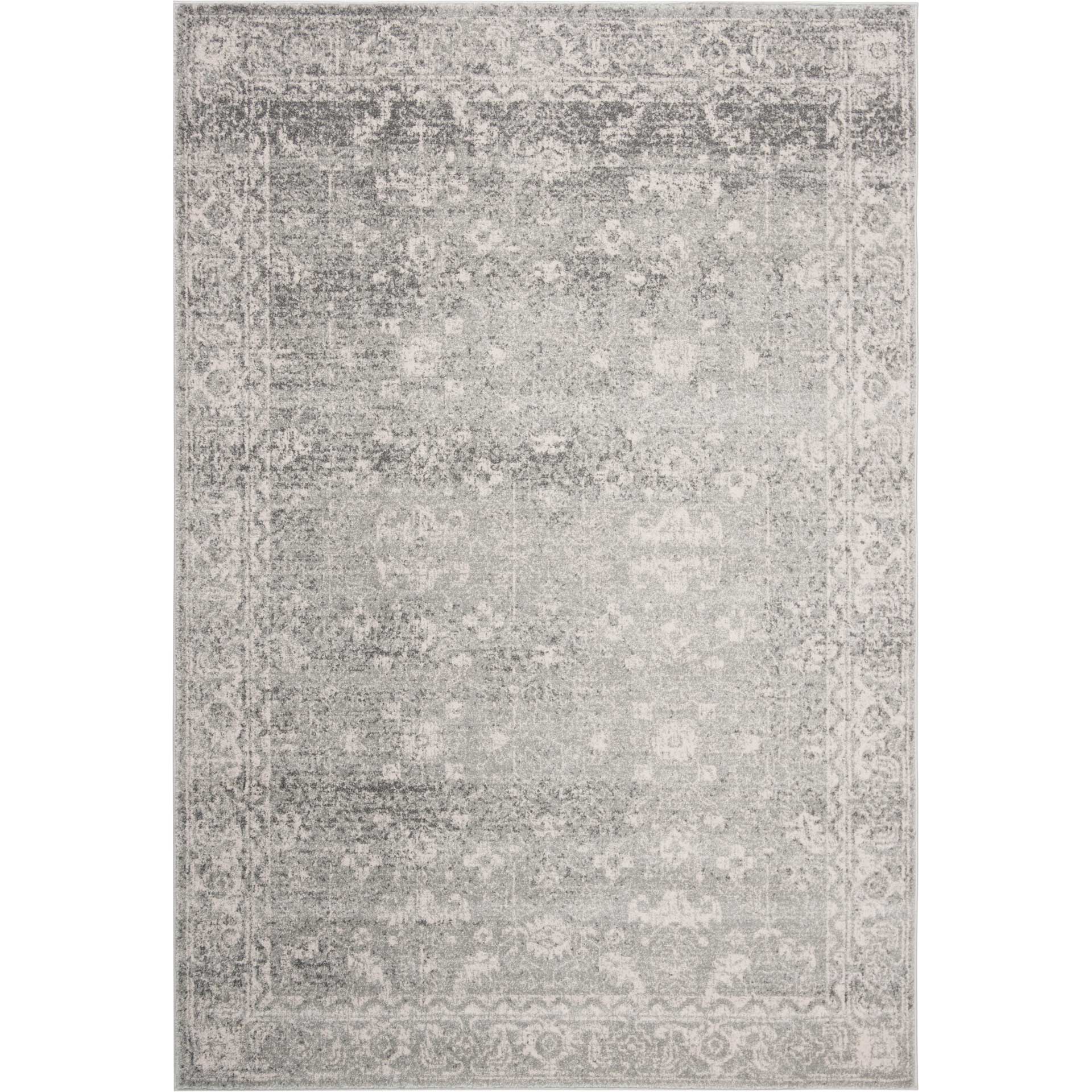 Evoke Vintage Silver/Ivory Area Rug - Image 3