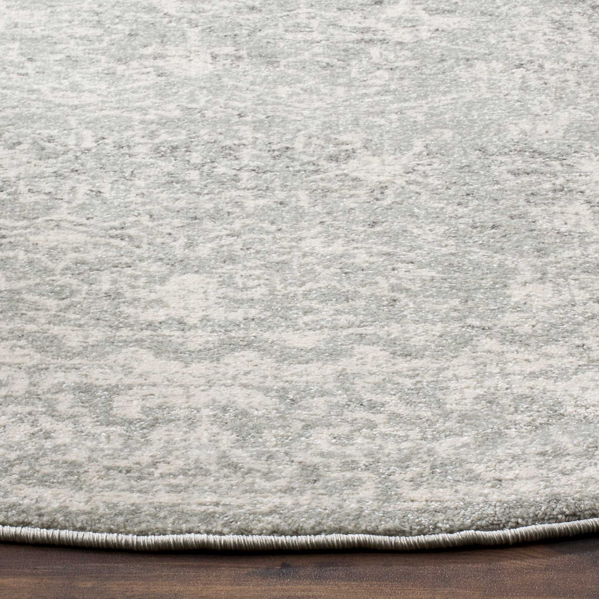 Evoke Vintage Silver/Ivory Round Rug - Image 3