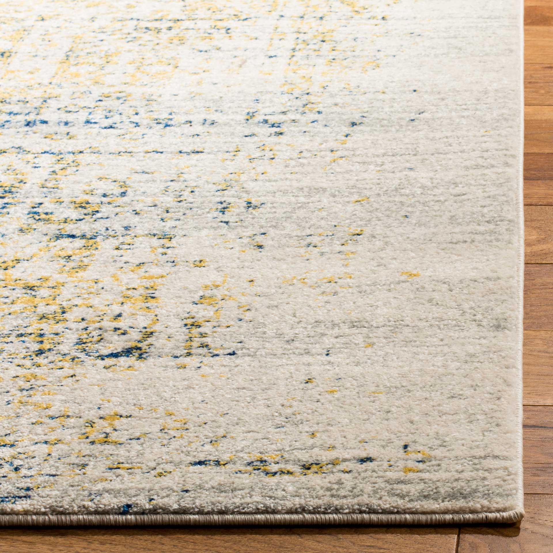 Evoke Washed Ivory/Blue Area Rug - Image 6