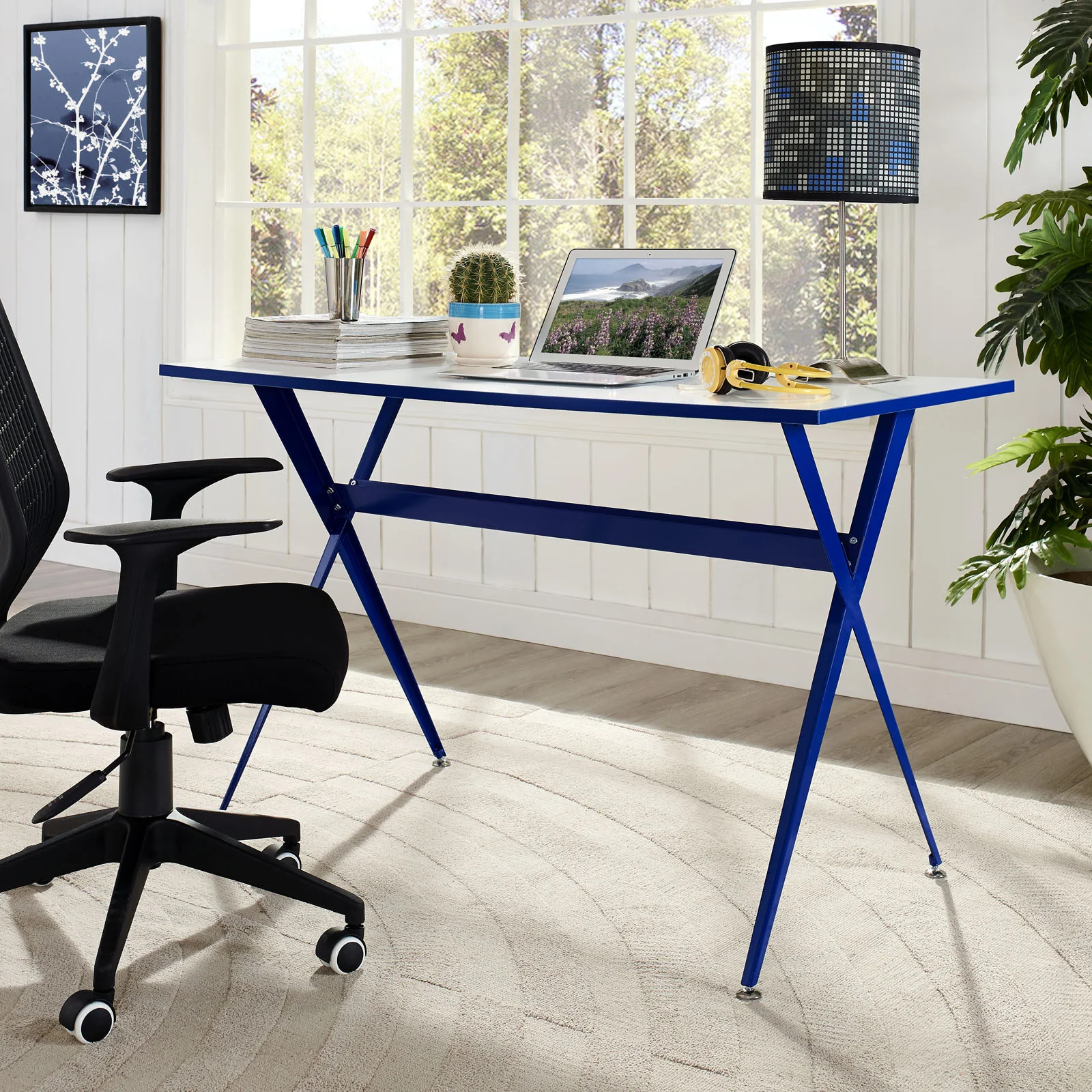 Exa Desk Blue - Image 4
