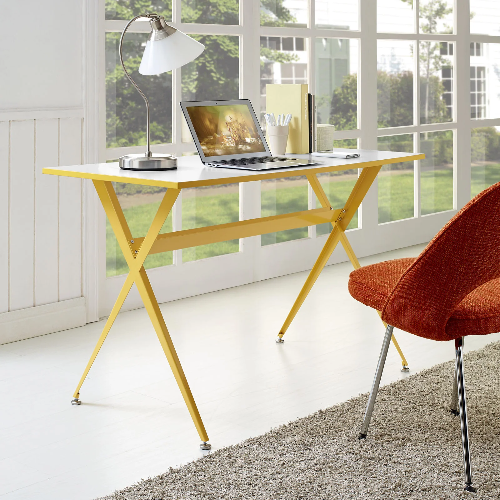 Exa Desk Yellow - Image 4
