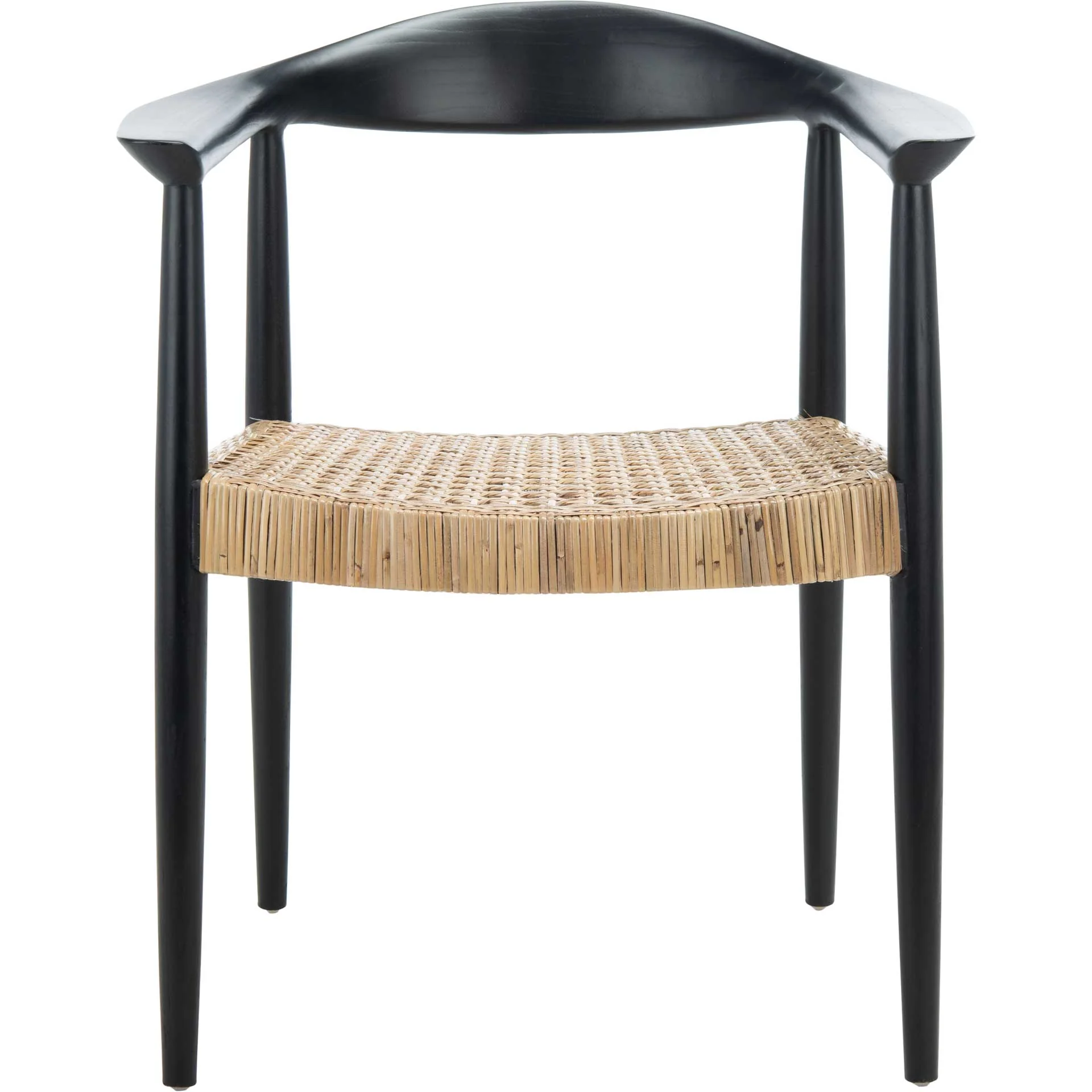 Eyab Rattan Peel Accent Chair Black/Natural - Image 2