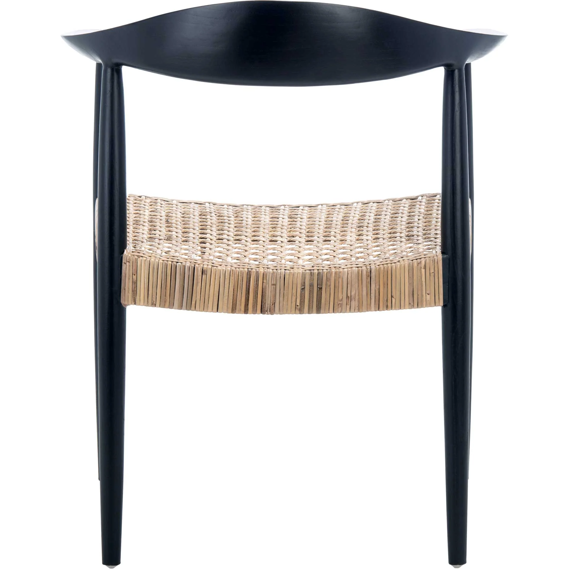 Eyab Rattan Peel Accent Chair Black/Natural - Image 3