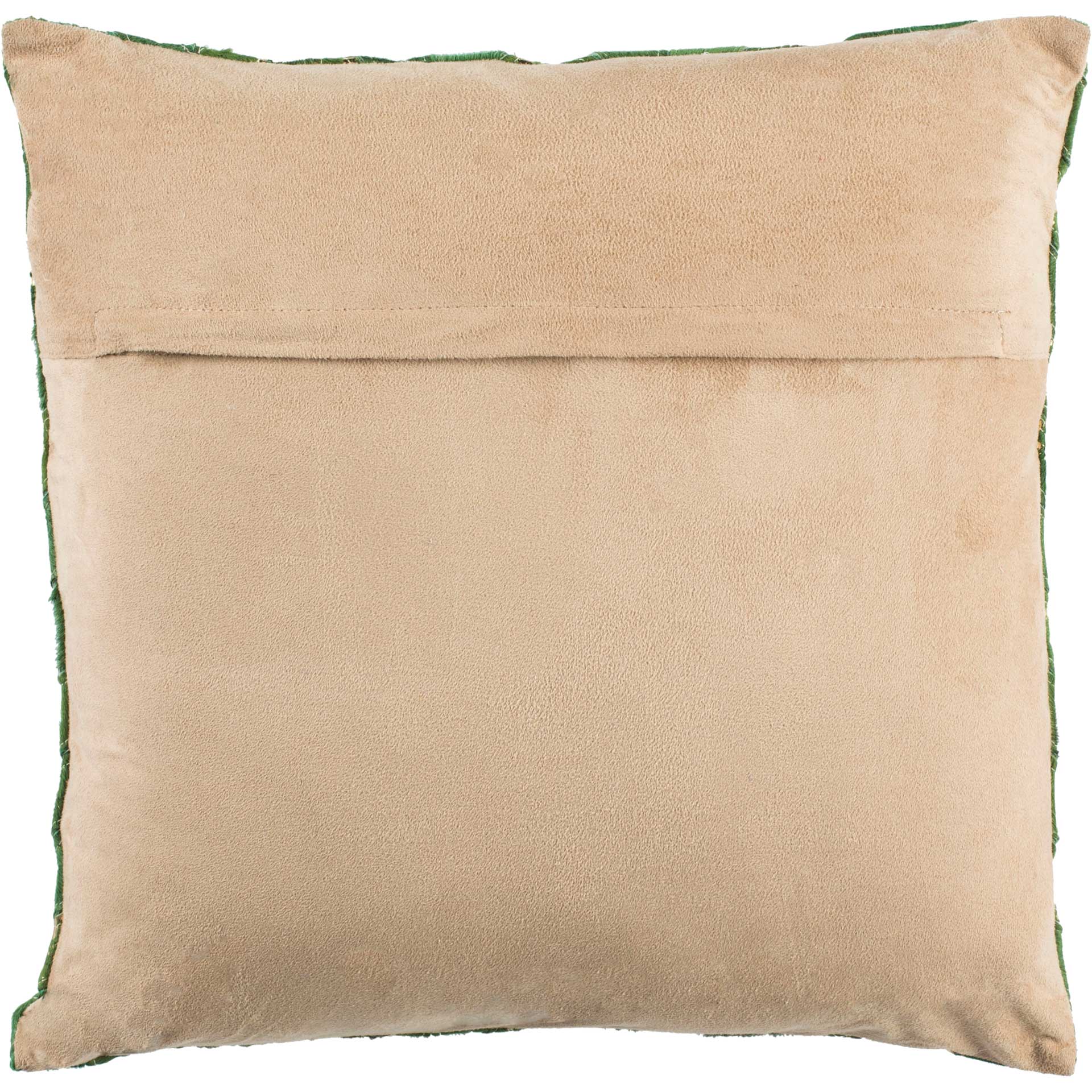 Ezekiel Metallic Cowhide Pillow Olive Green/Copper - Image 2