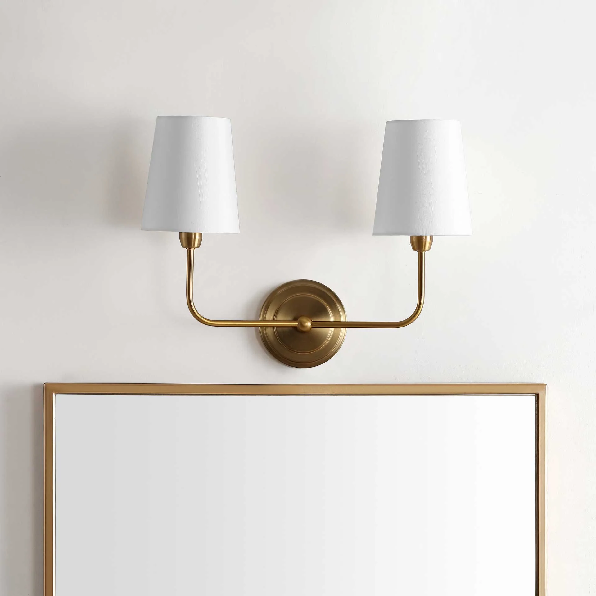 Ezequiel Two Light Wall Sconce Brass Gold - Image 3