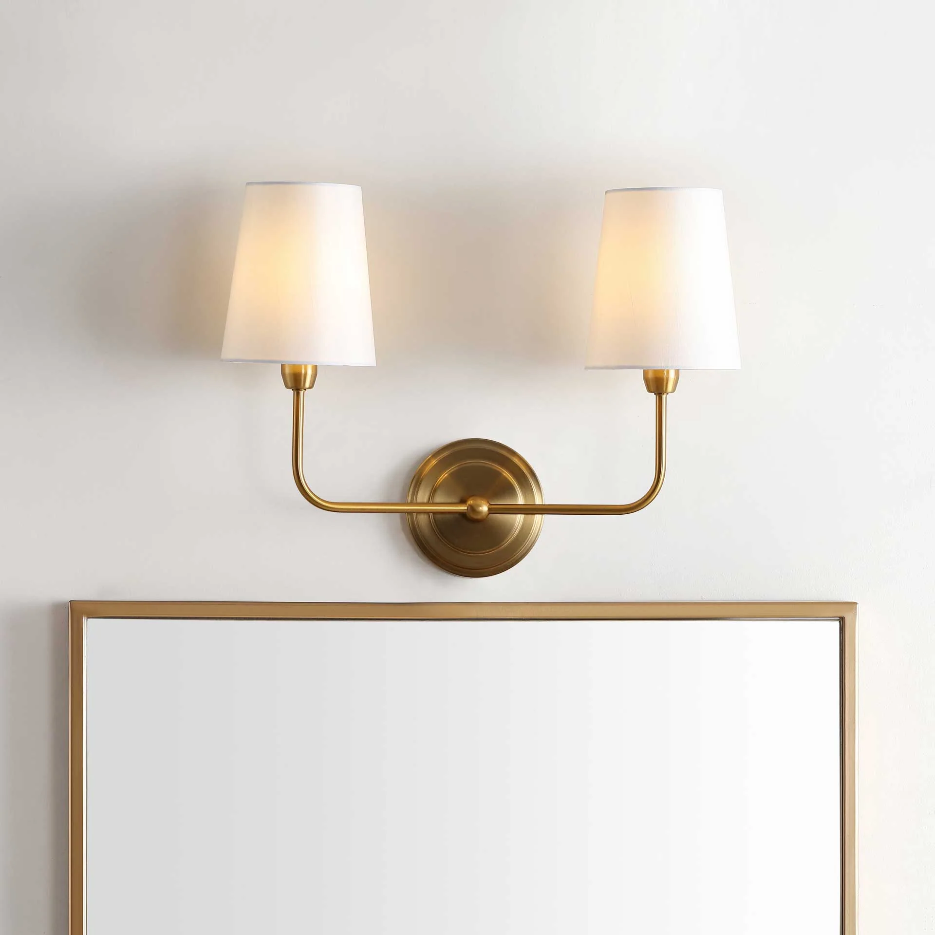 Ezequiel Two Light Wall Sconce Brass Gold - Image 4