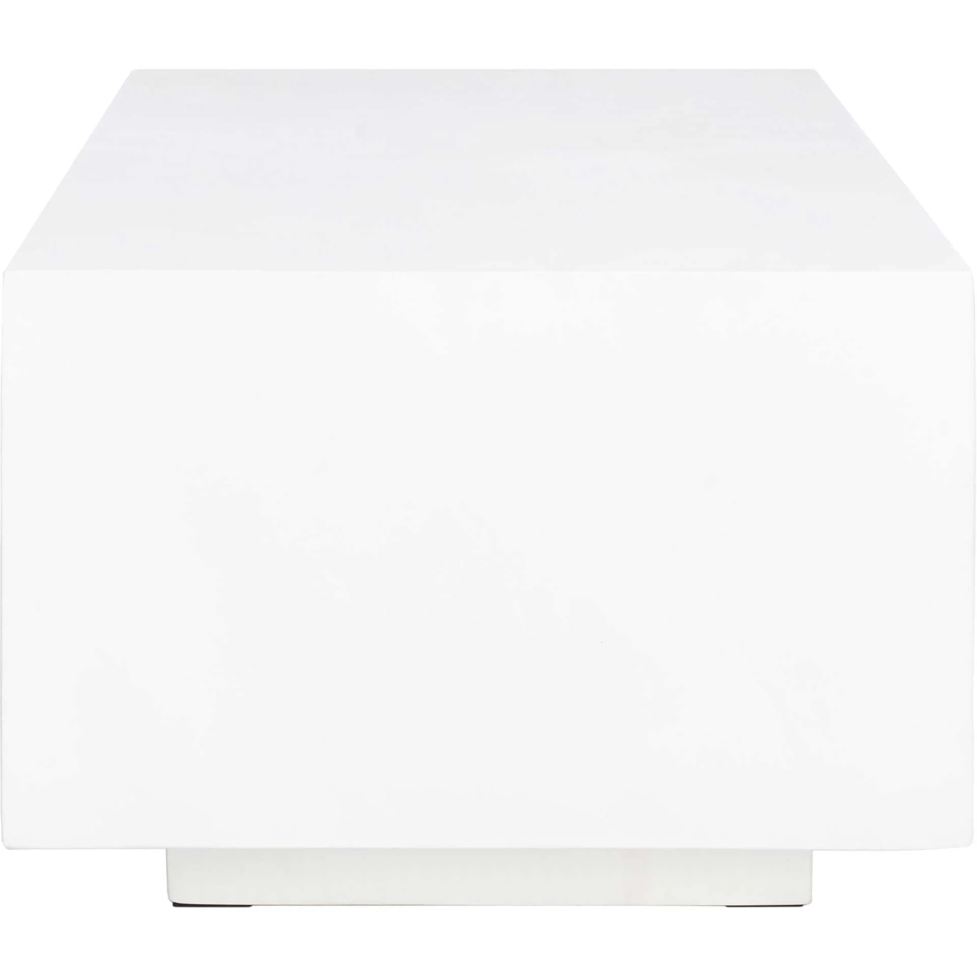 Ezra Faux Concrete Coffee Table White - Image 3