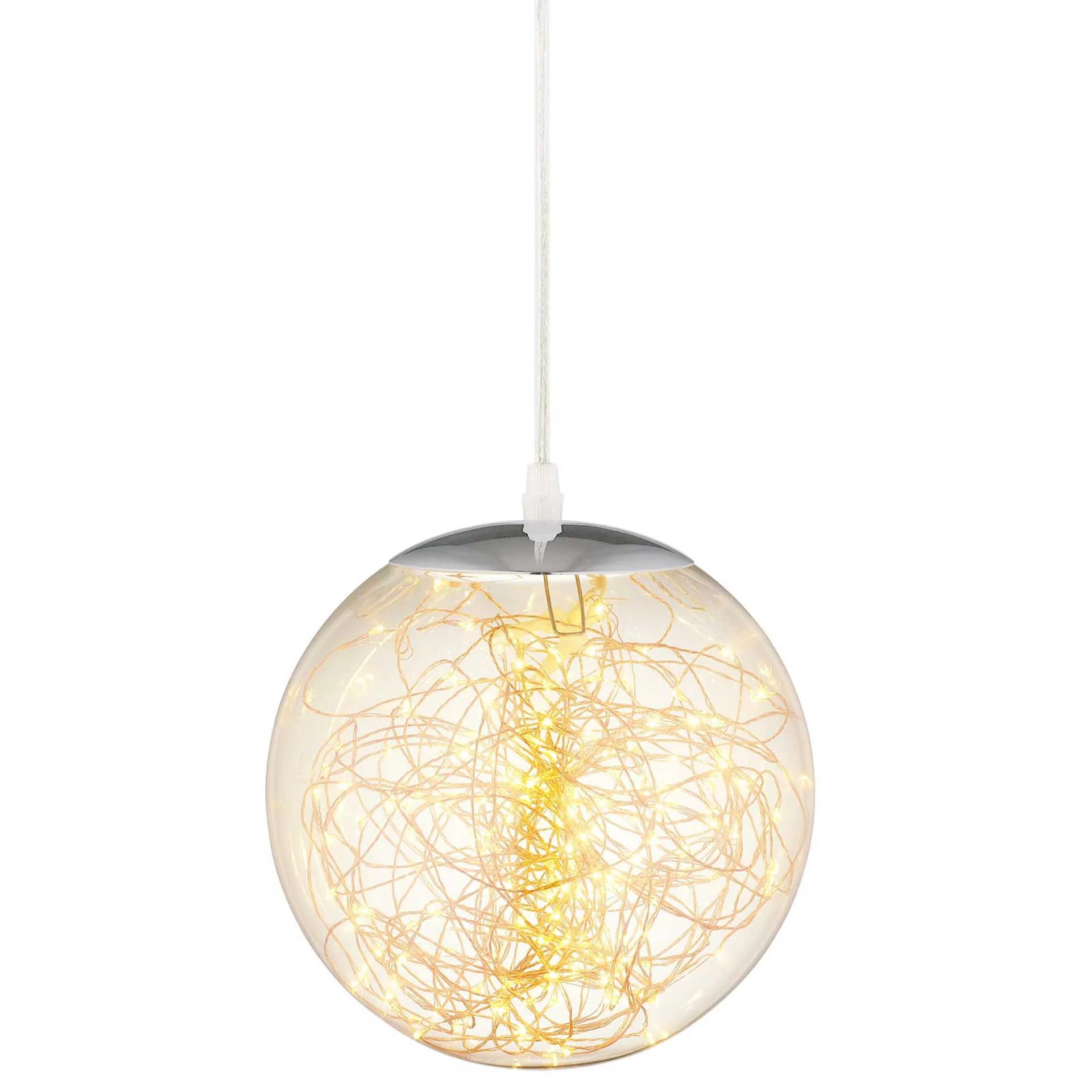 Fabius Pendant Chandelier Chrome/Clear - Image 2