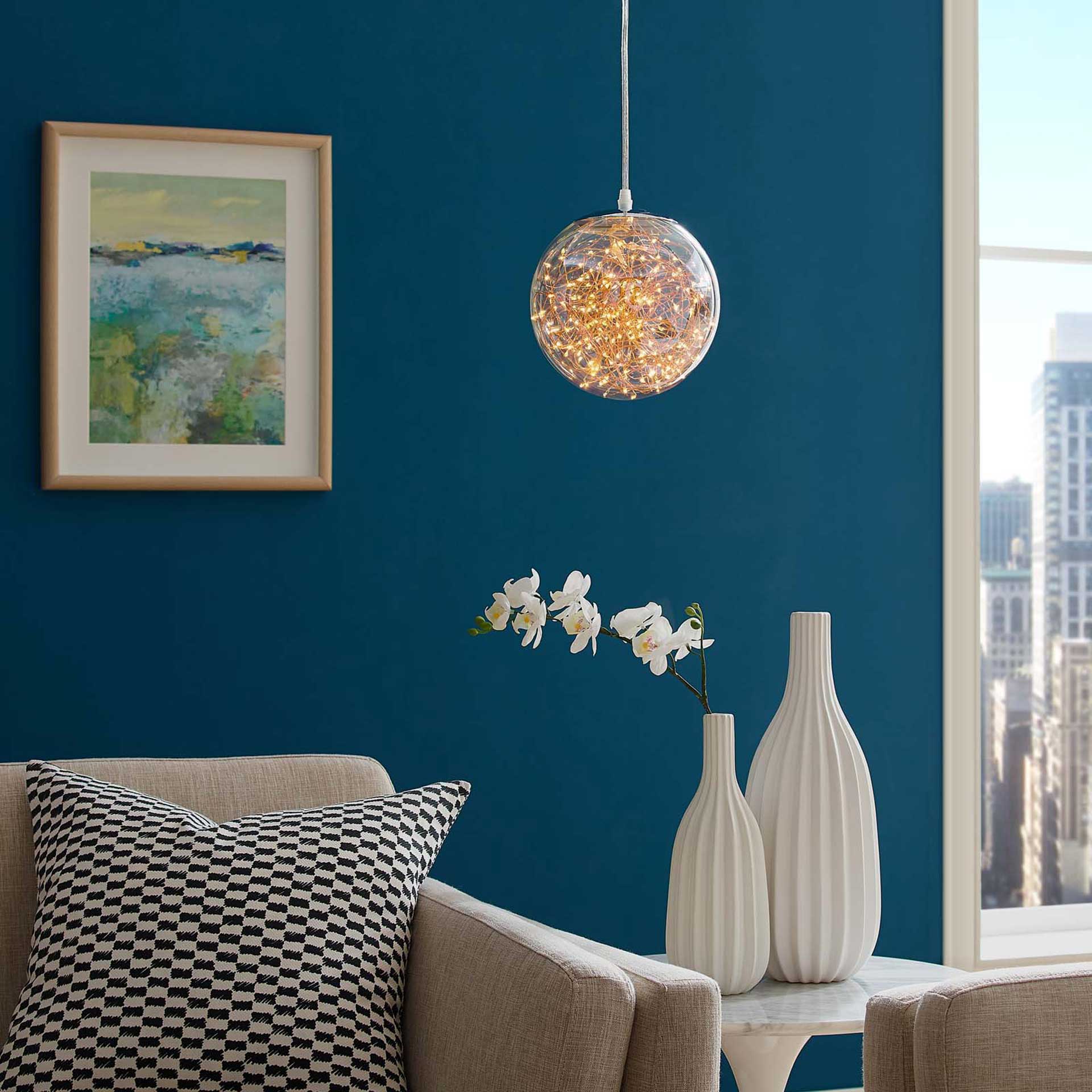 Fabius Pendant Chandelier Chrome/Clear - Image 4