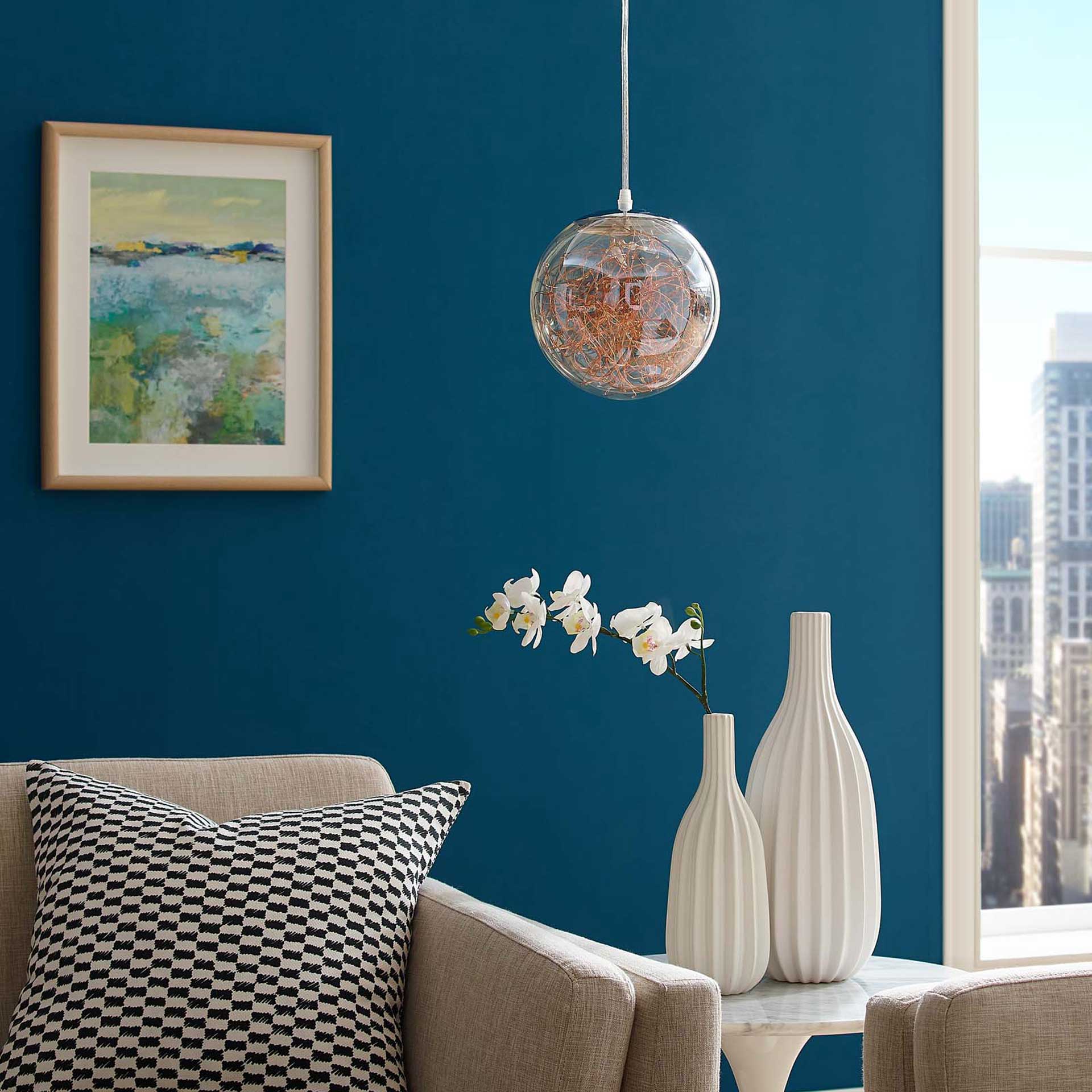 Fabius Pendant Chandelier Chrome/Clear - Image 5
