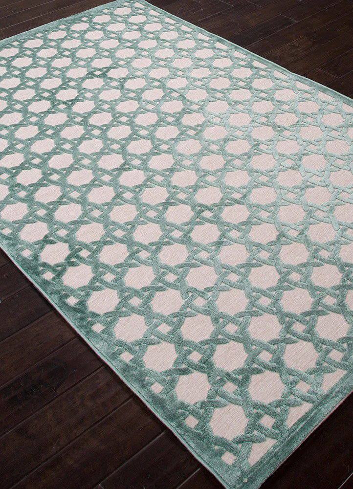 Fables Trella Light Gray/Beryl Green Area Rug - Image 2