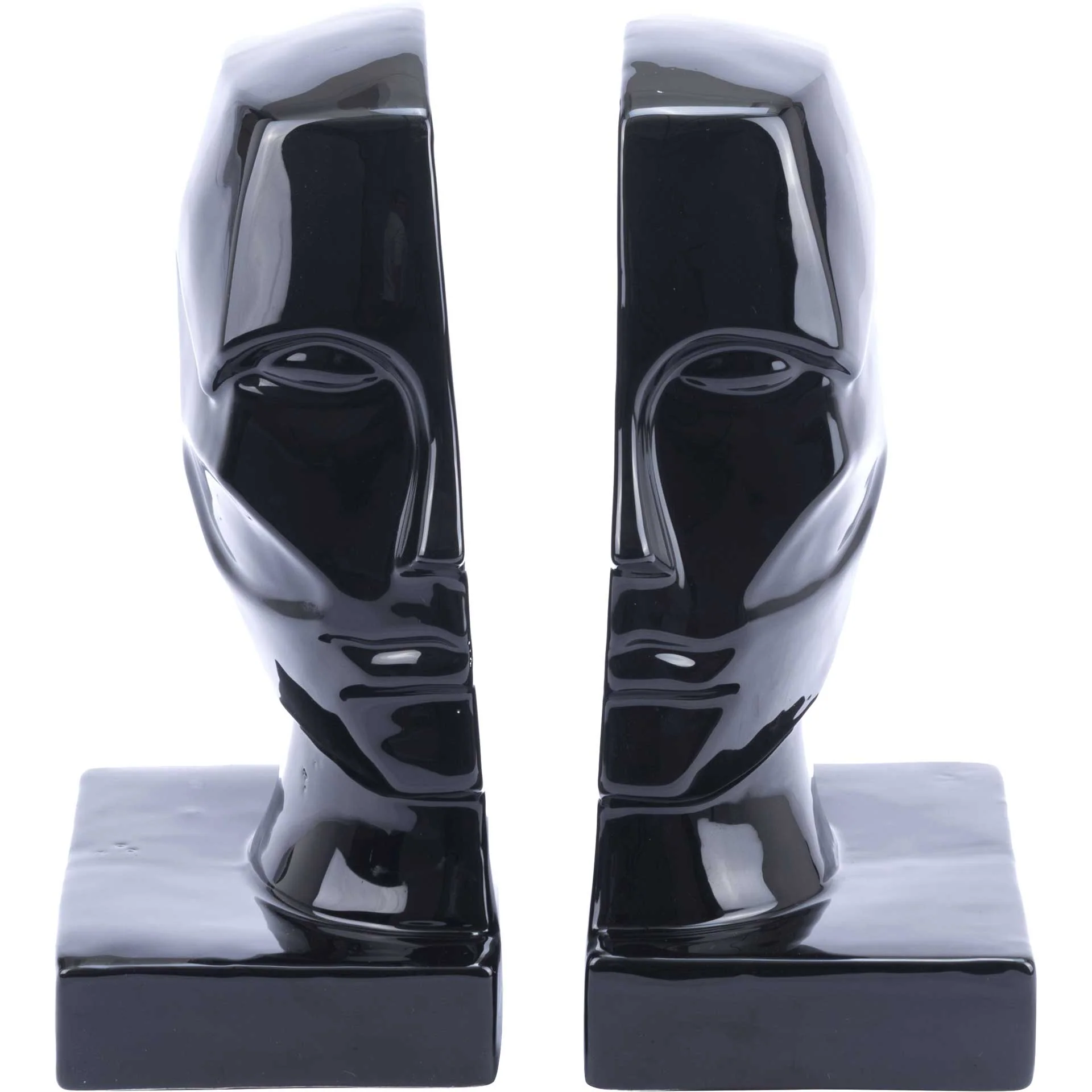 Face Bookends Black - Image 2
