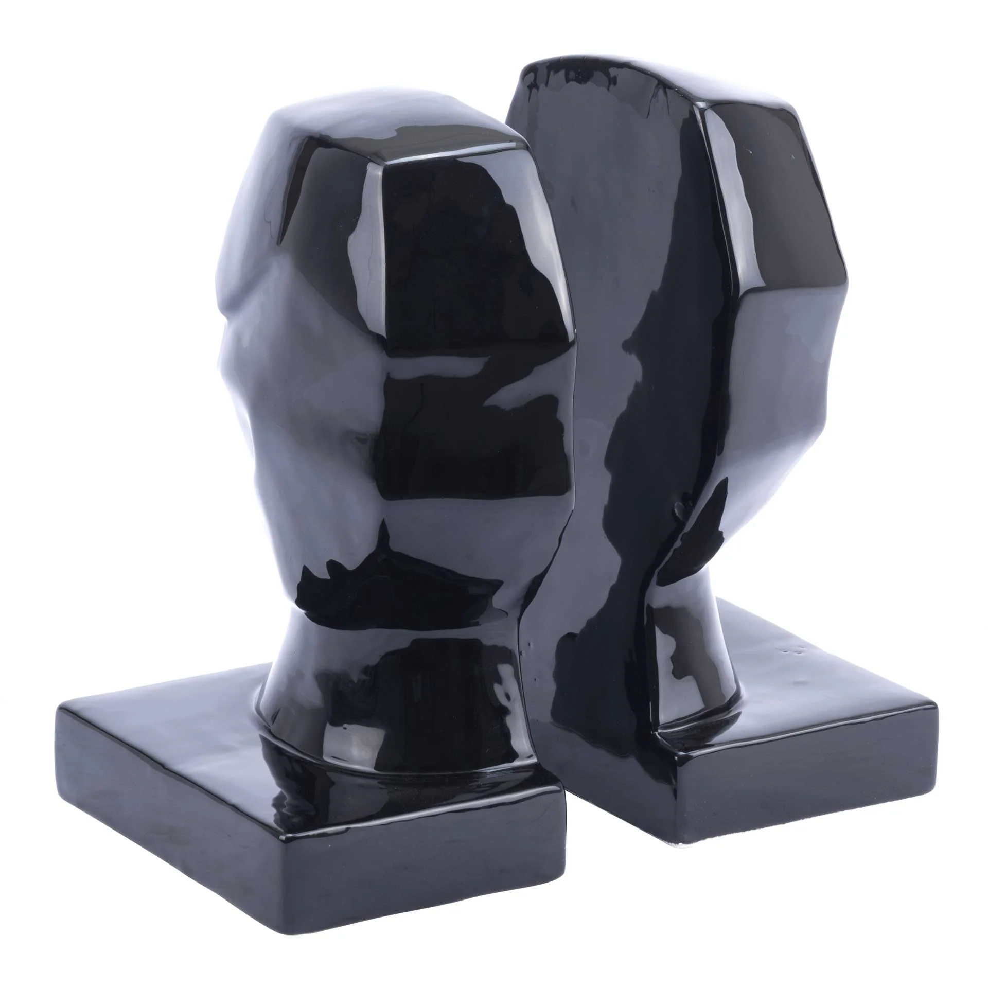Face Bookends Black - Image 3
