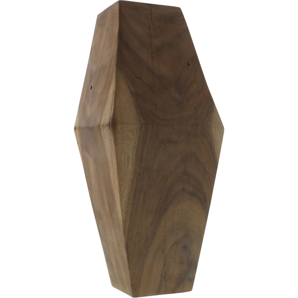 Faceted Wood Object - Image 3