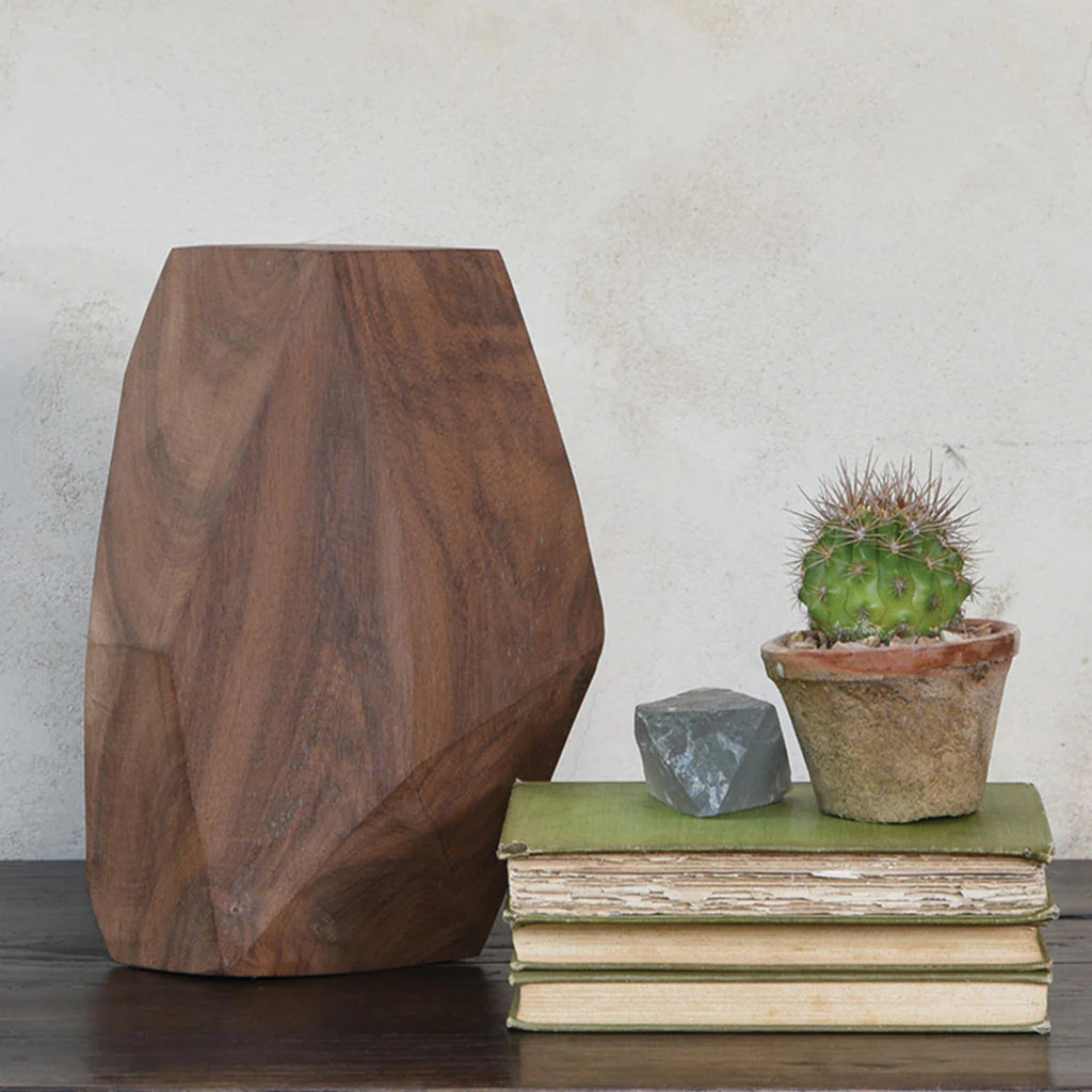 Faceted Wood Object - Image 5