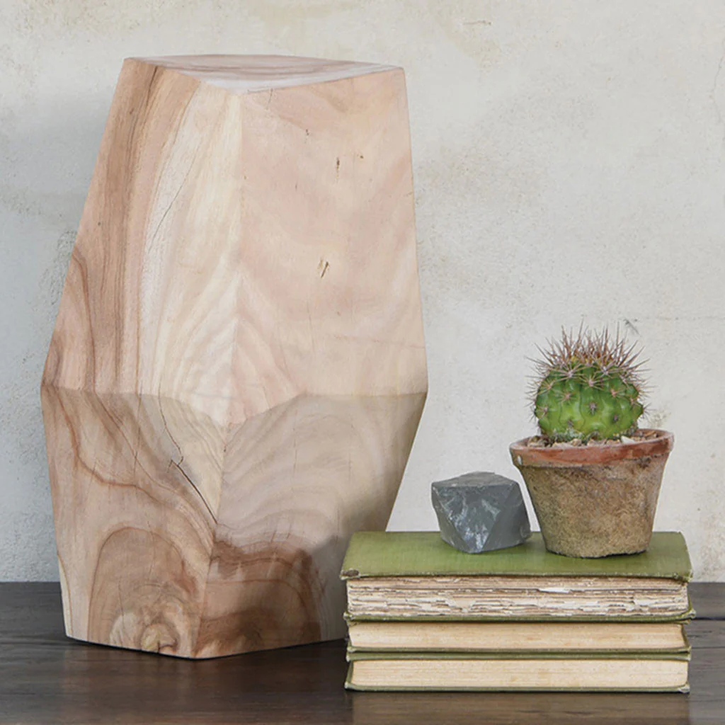 Faceted Wood Object - Image 6