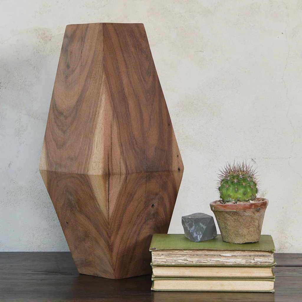Faceted Wood Object - Image 7