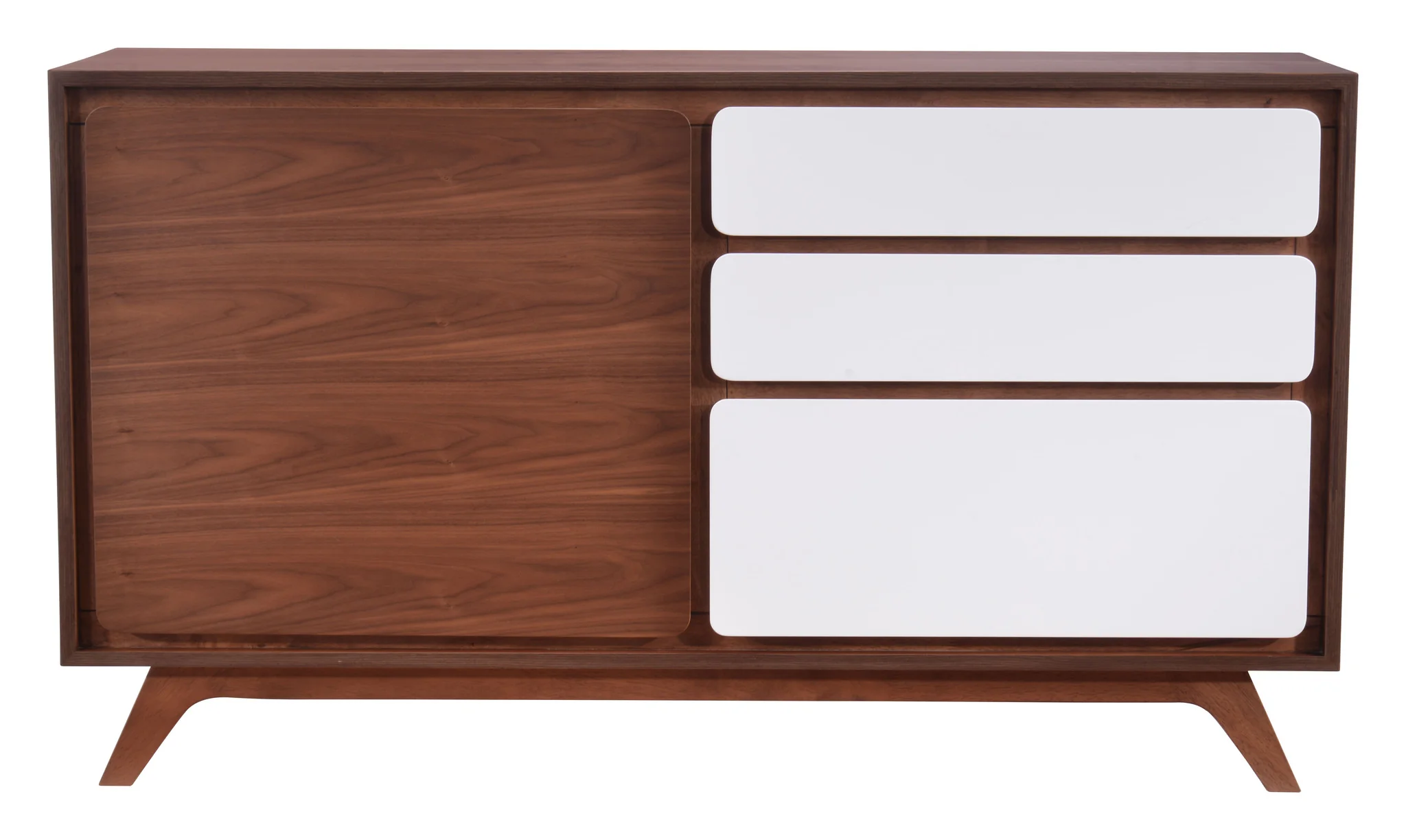 Faith Buffet Walnut & White - Image 3