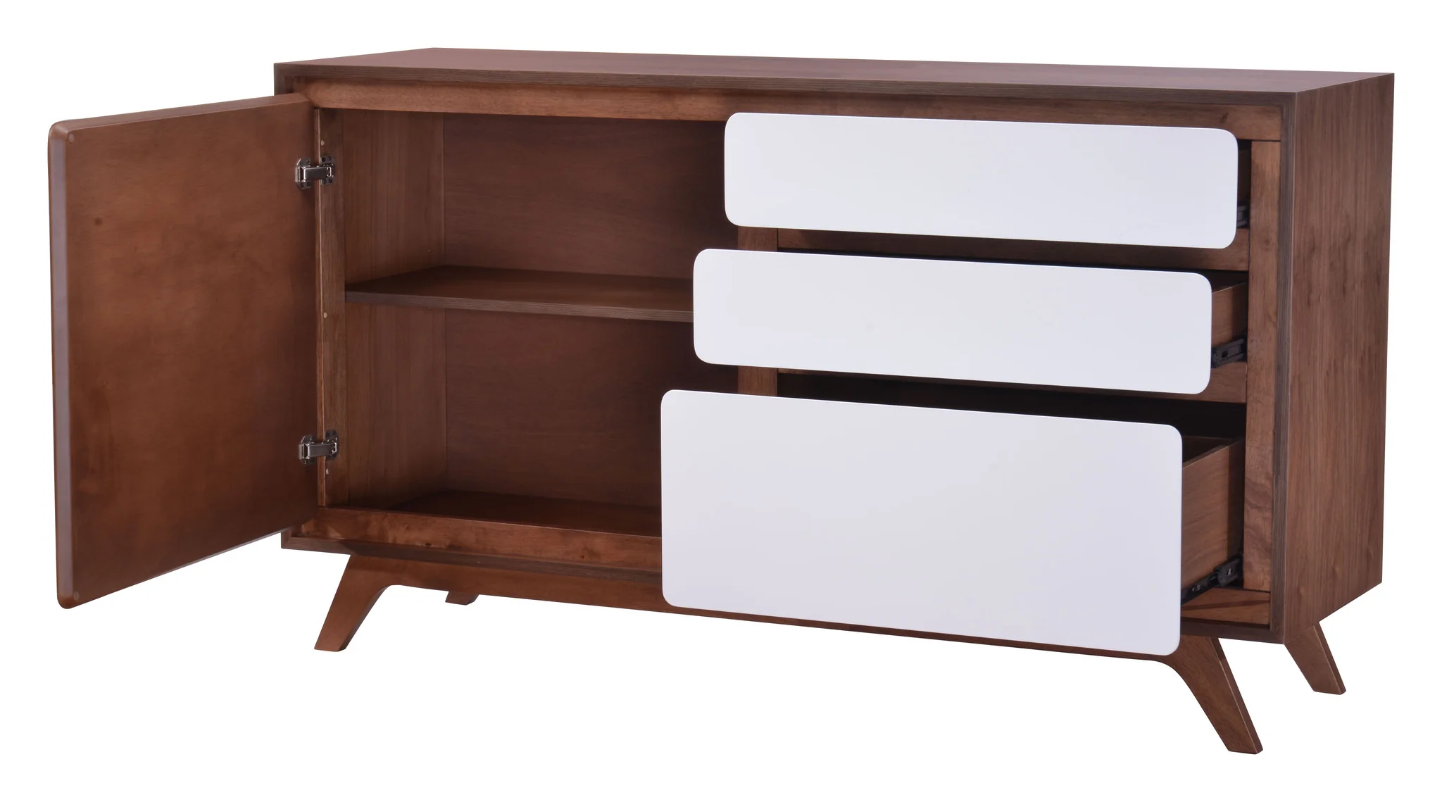 Faith Buffet Walnut & White - Image 4
