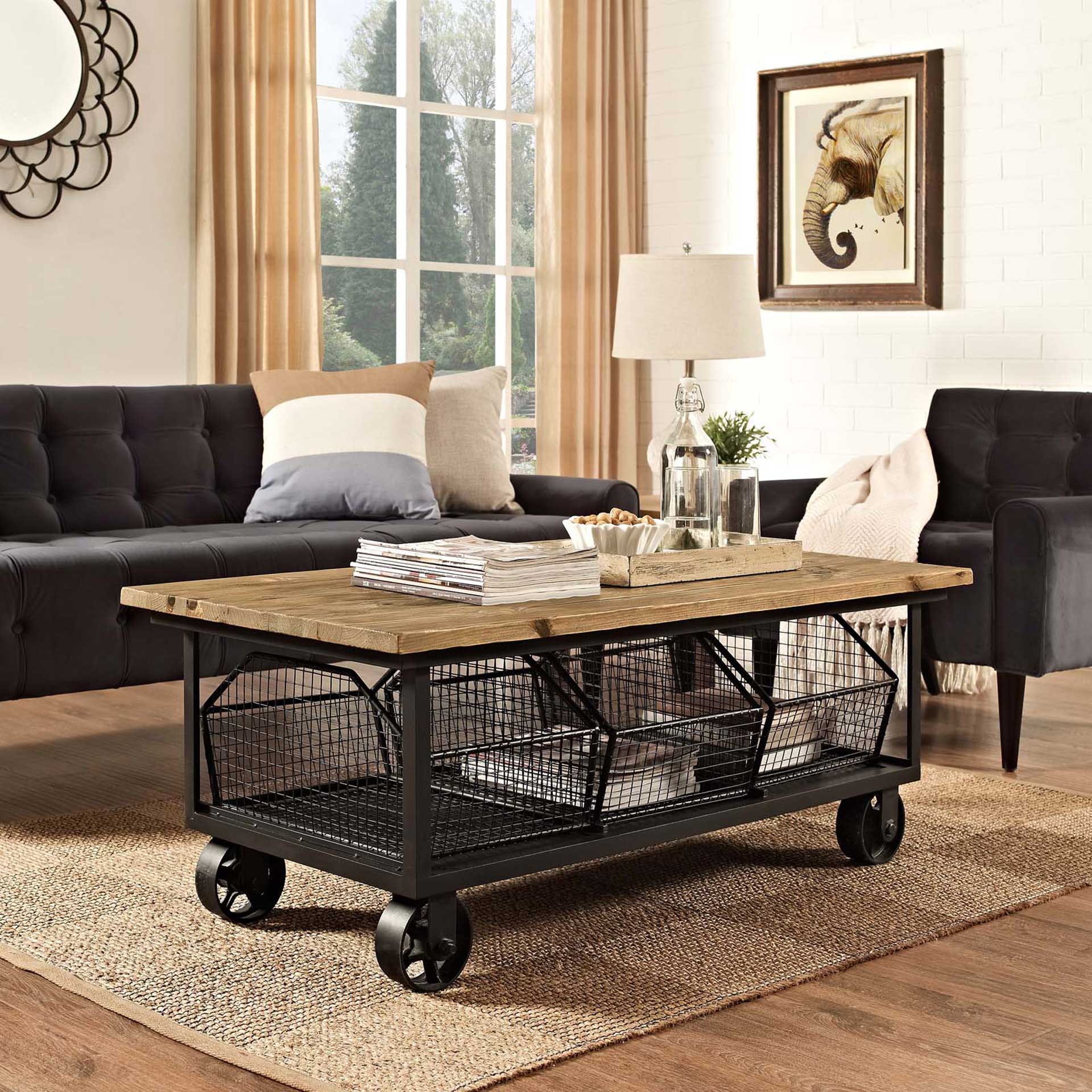 Faith Coffee Table Brown - Image 4
