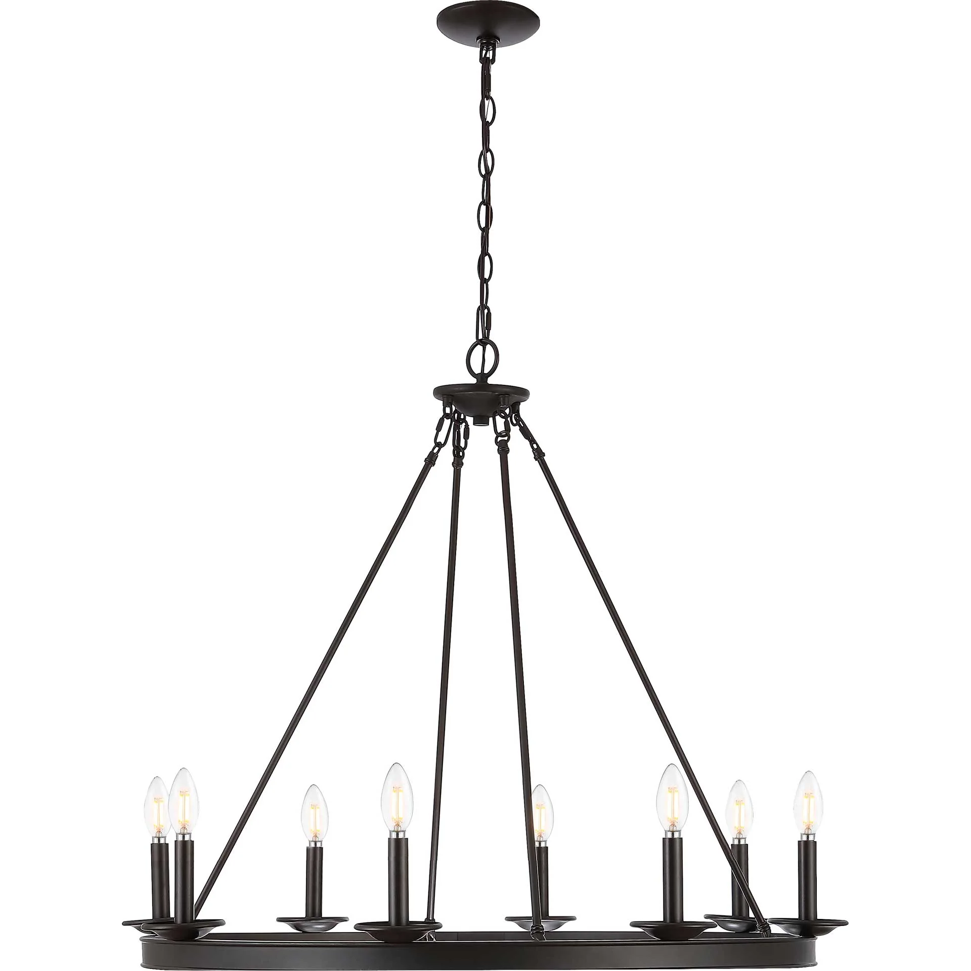 Faryn 8 Light Chandelier Bronze/Black - Image 2