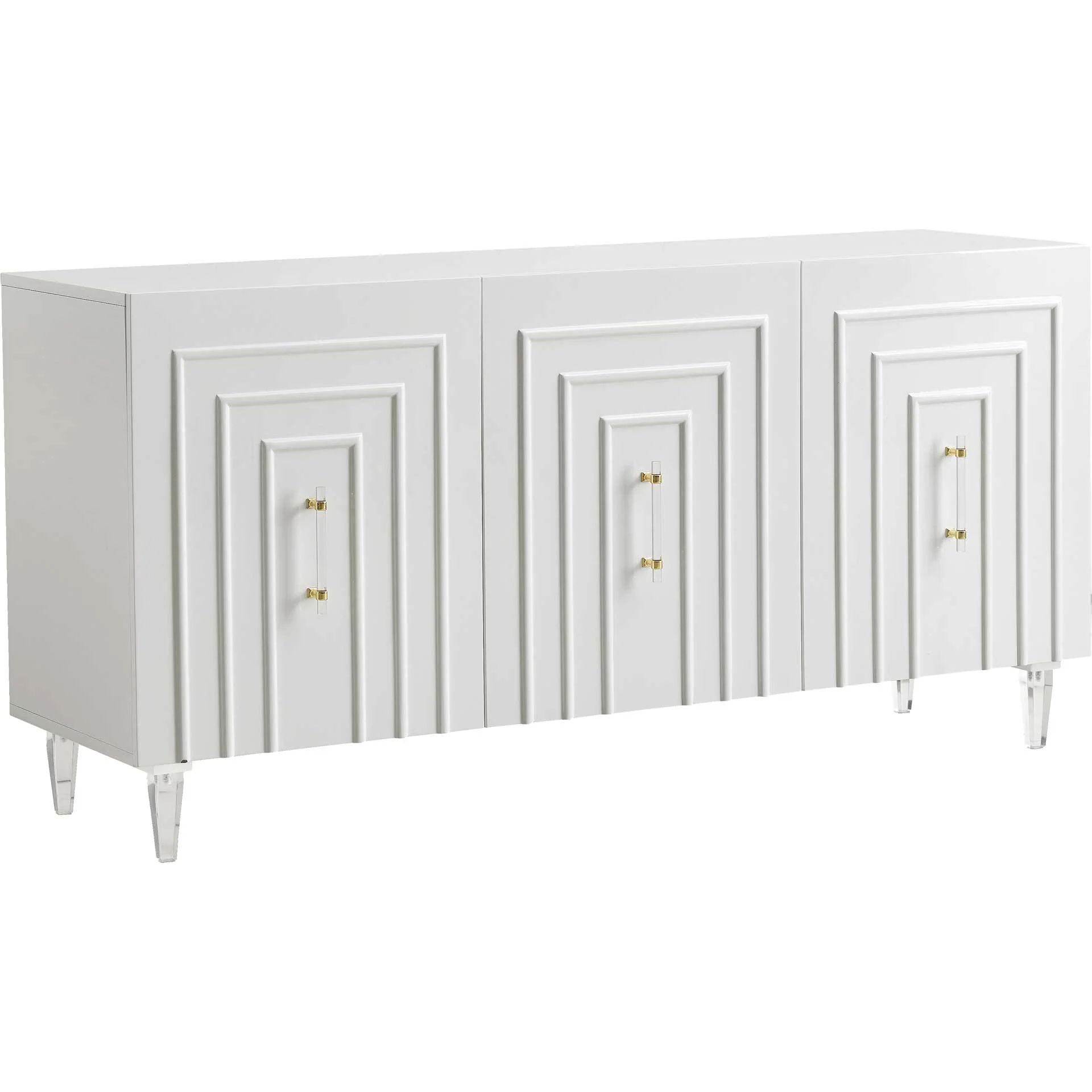 Faryn Lacquer Buffet White - Image 2