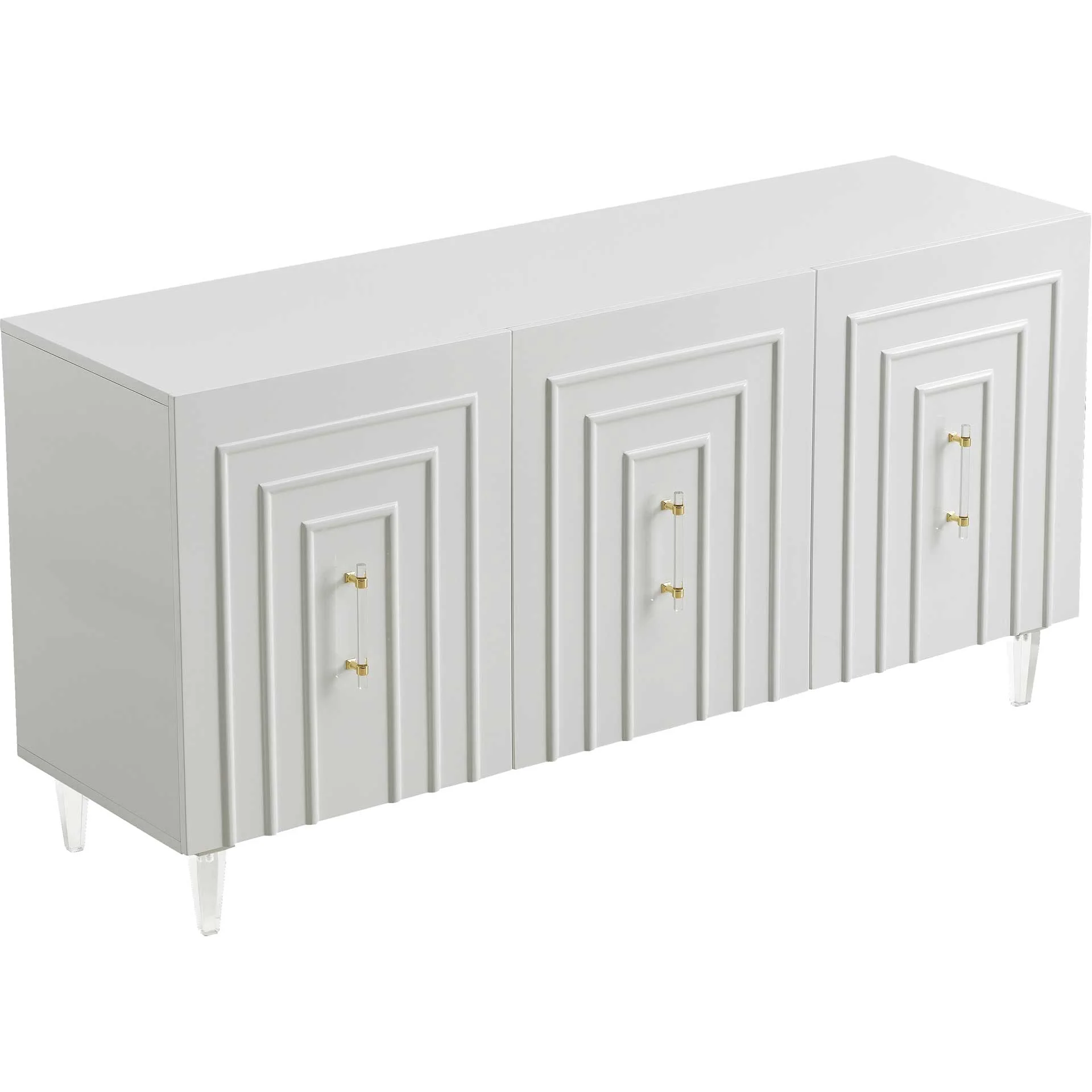 Faryn Lacquer Buffet White - Image 3