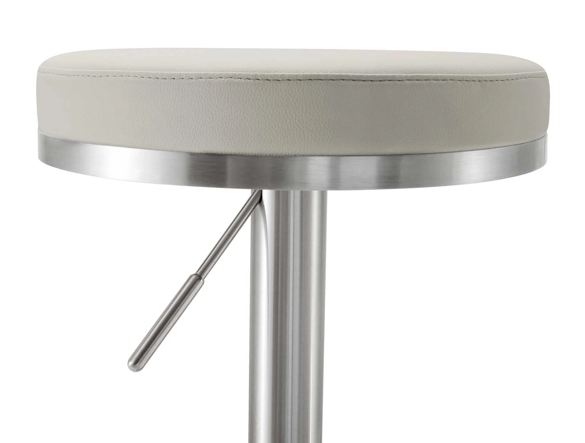 Fatima Stainless Steel Bar Stool Light Gray - Image 6