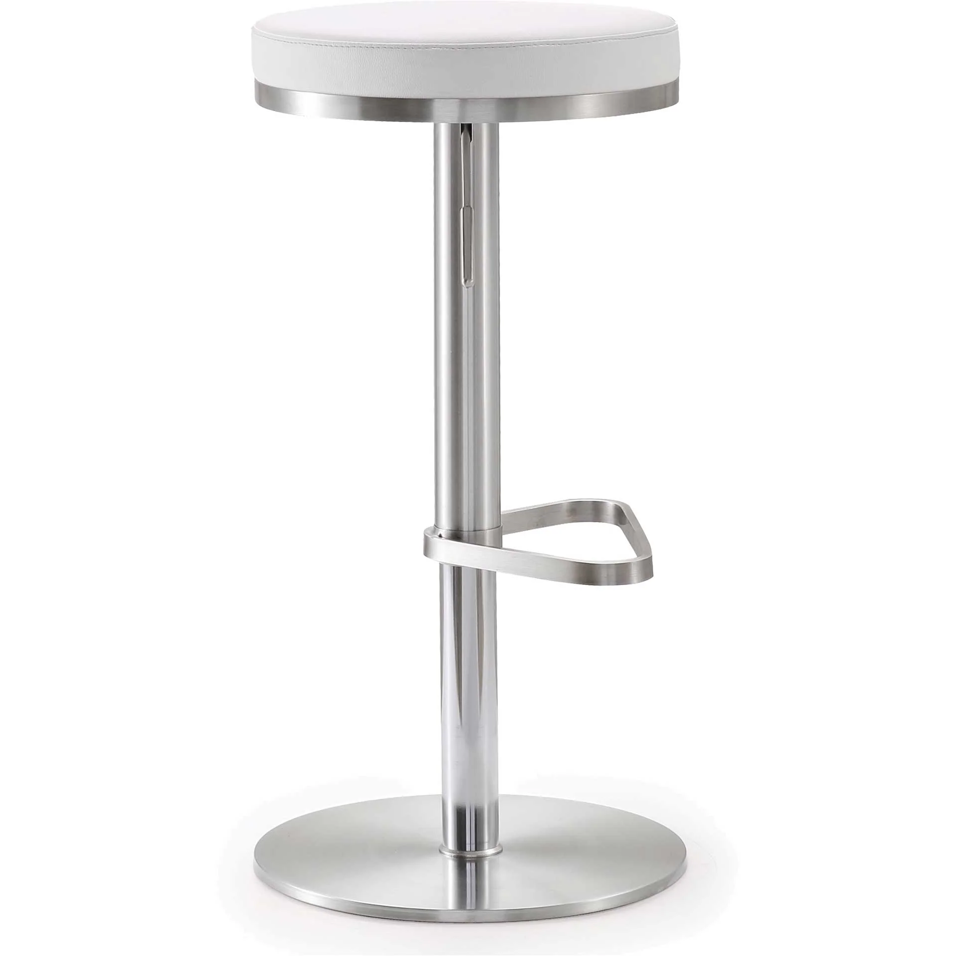 Fatima Stainless Steel Bar Stool White - Image 2