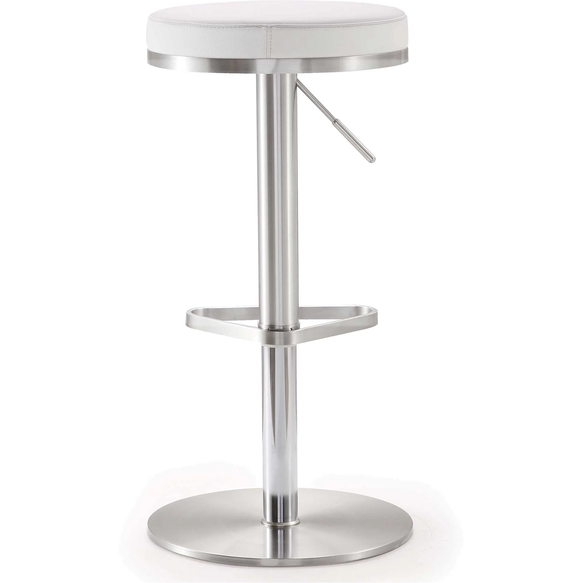 Fatima Stainless Steel Bar Stool White - Image 3