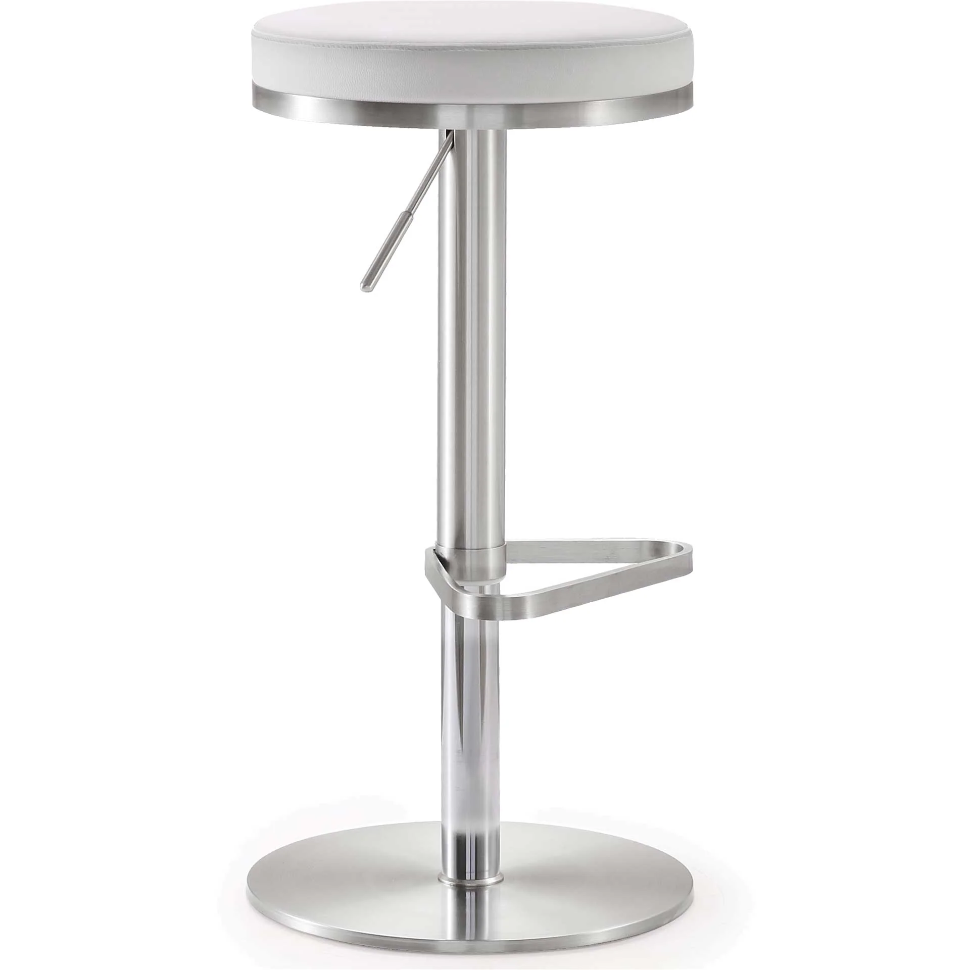 Fatima Stainless Steel Bar Stool White - Image 4