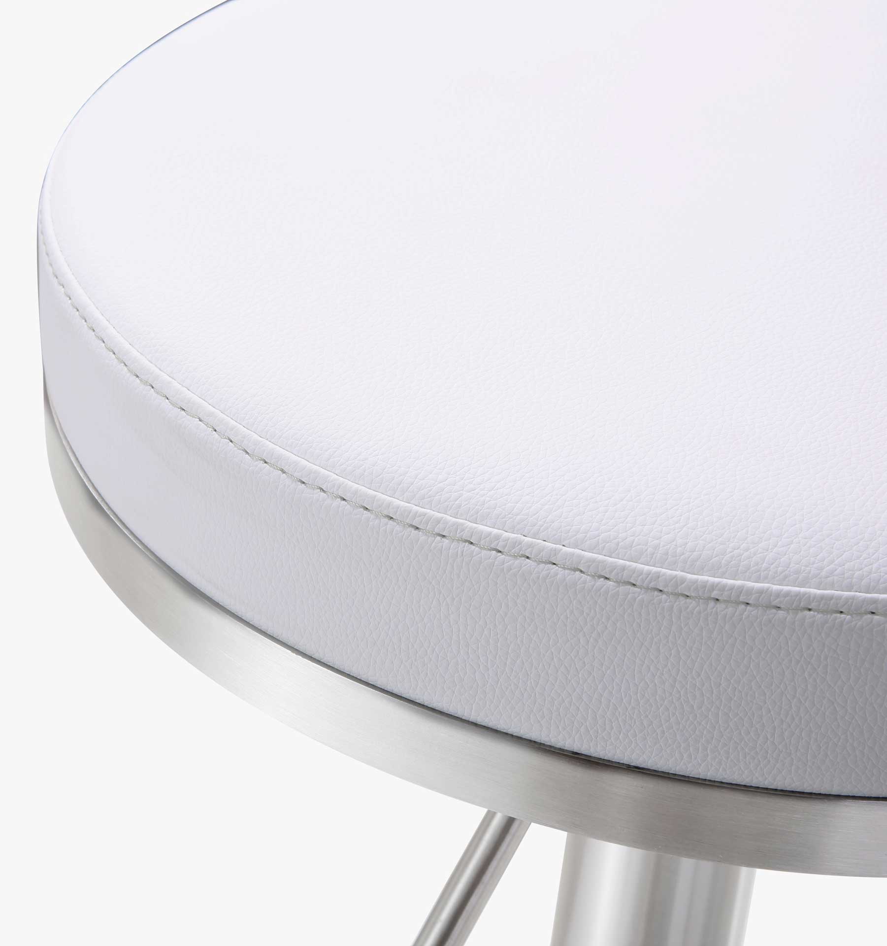 Fatima Stainless Steel Bar Stool White - Image 6
