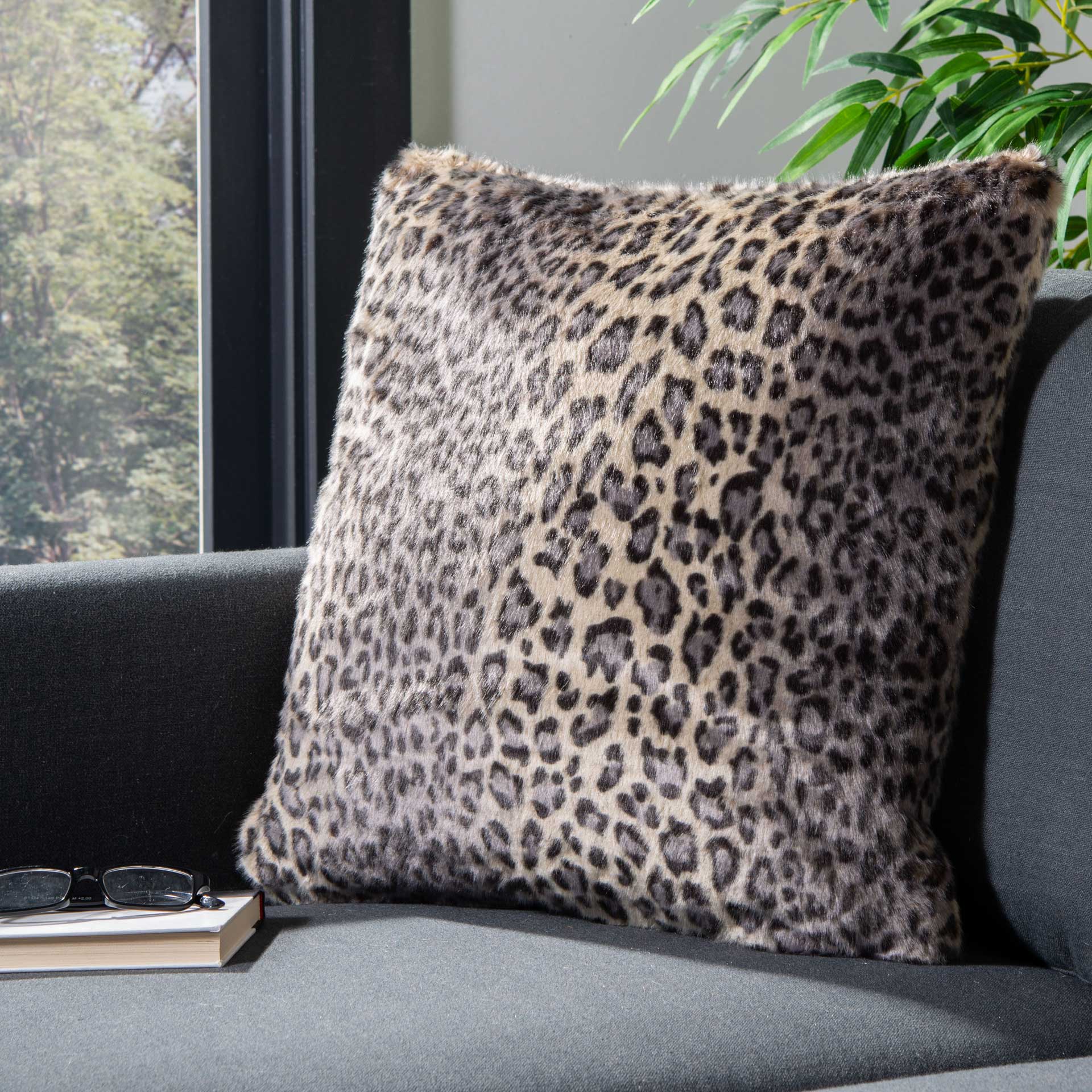 Faux Black Leopard Pillow Leopard - Image 3