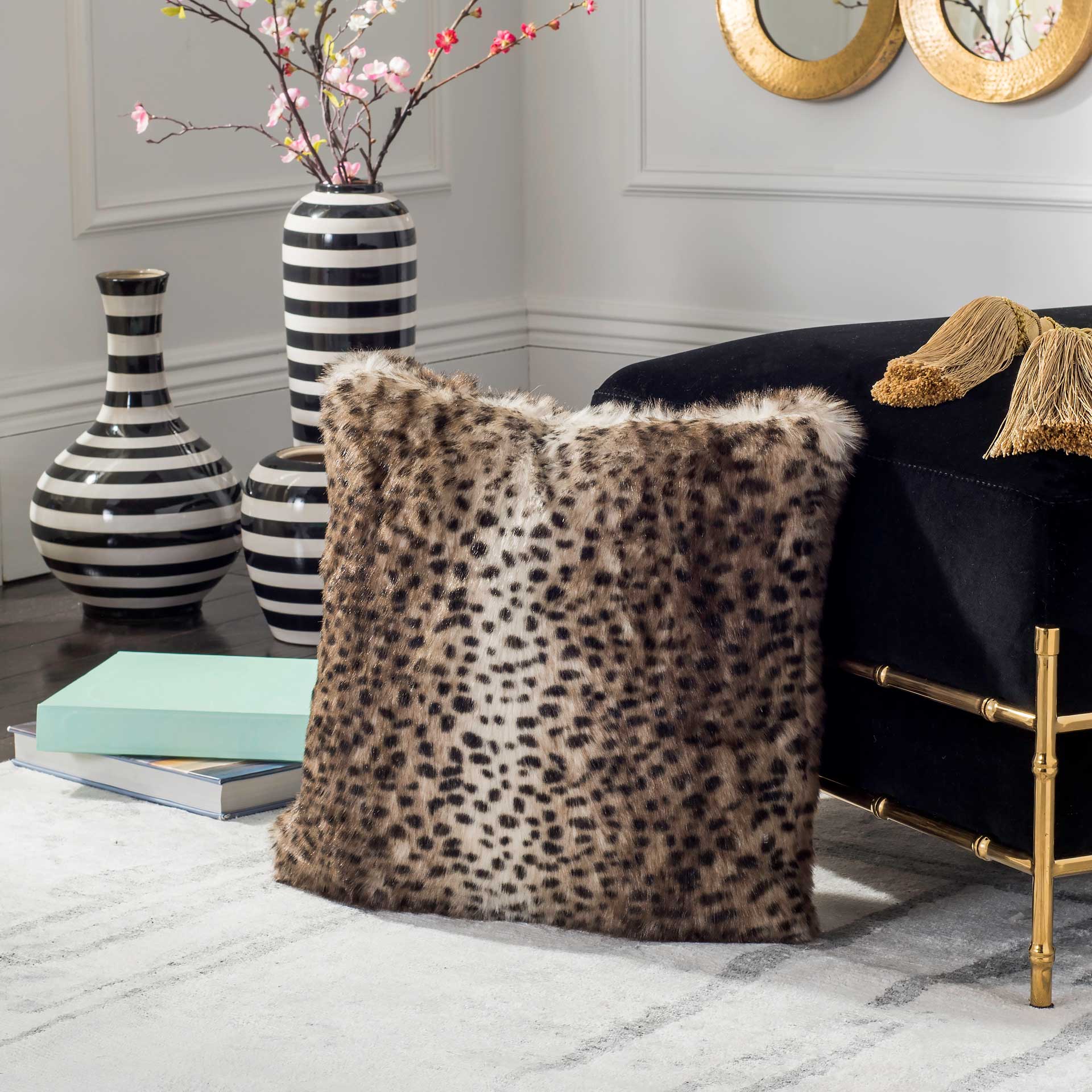 Faux Leopardis Black/Brown - Image 2