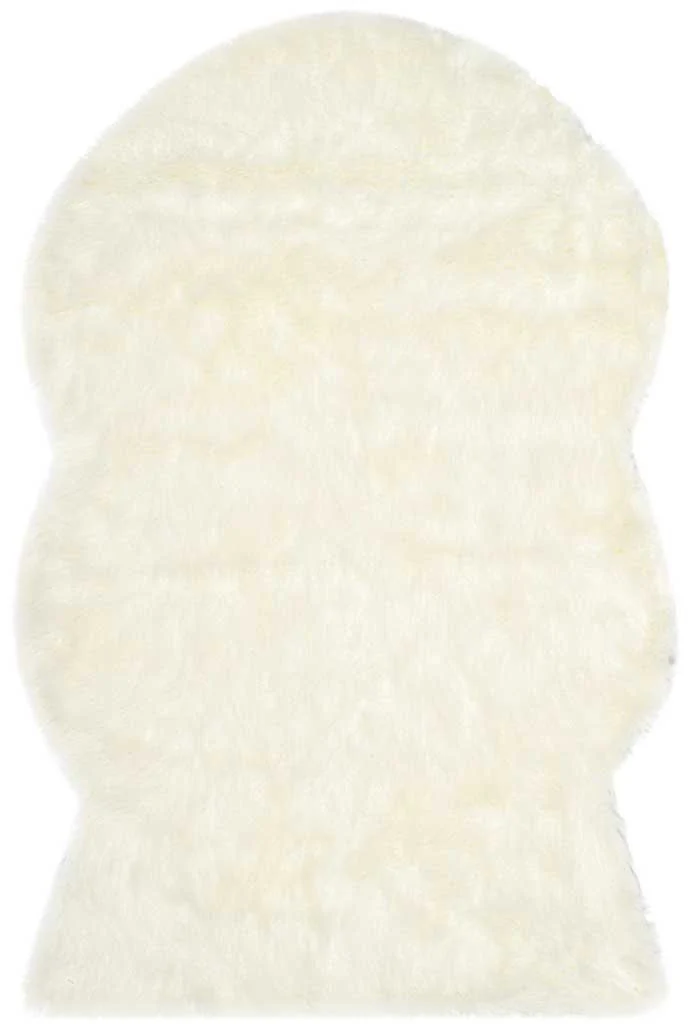 Faux Sheepskin Pelt Alt Ivory Area Rug - Image 2