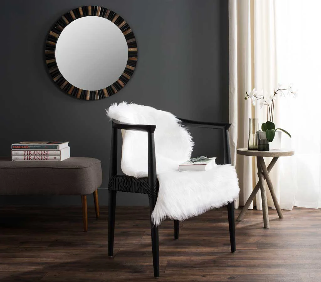 Faux Sheepskin Pelt Ivory Area Rug - Image 8