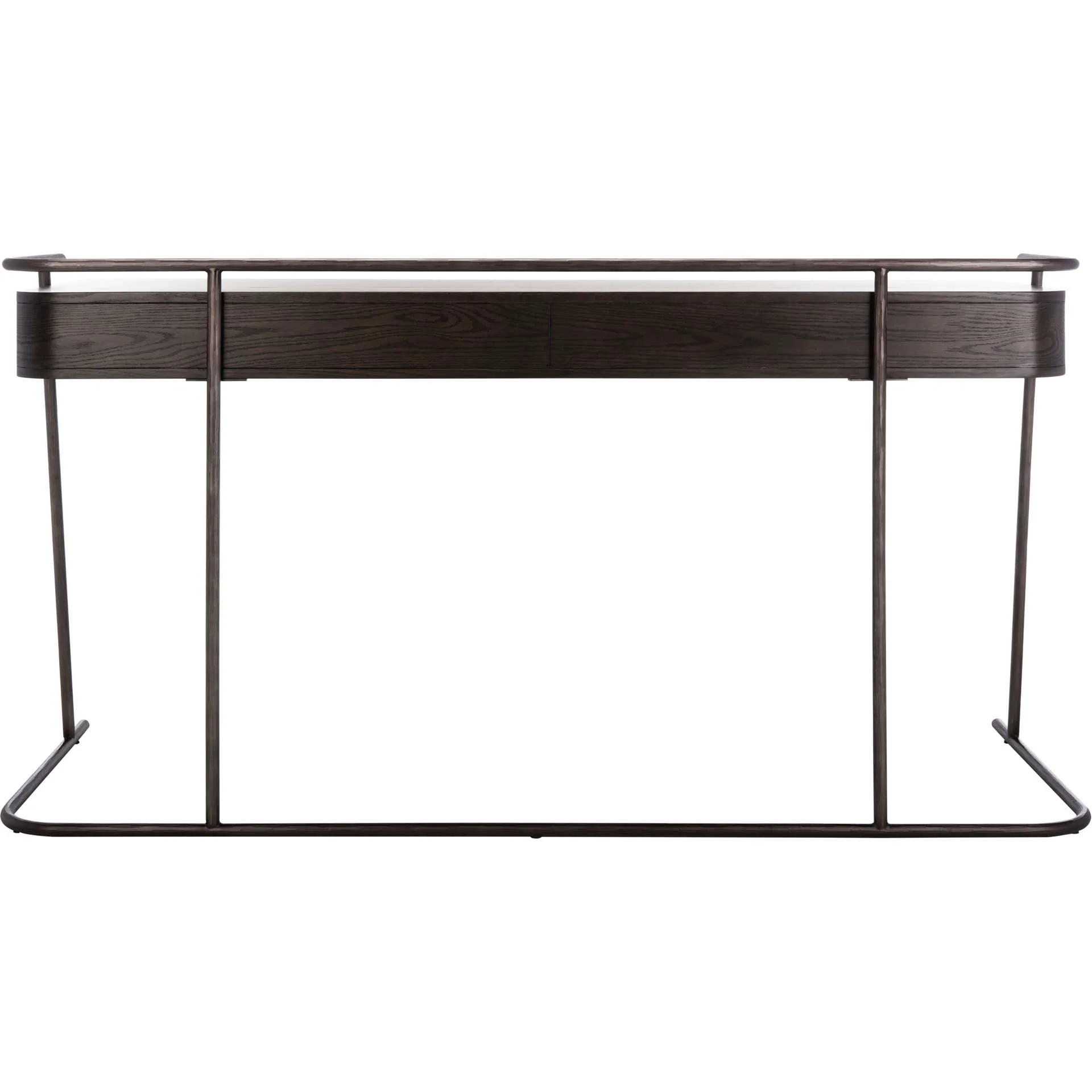 Feachey Modern Wood Desk Dark Walnut - Image 3