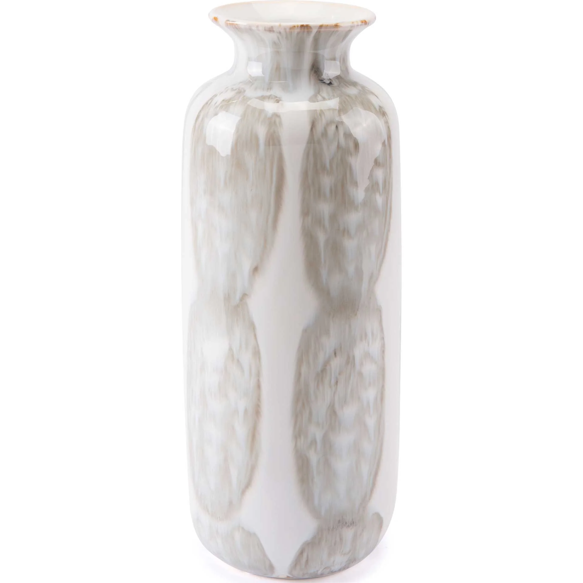 Feather Vase Ivory/Sage Green - Image 3