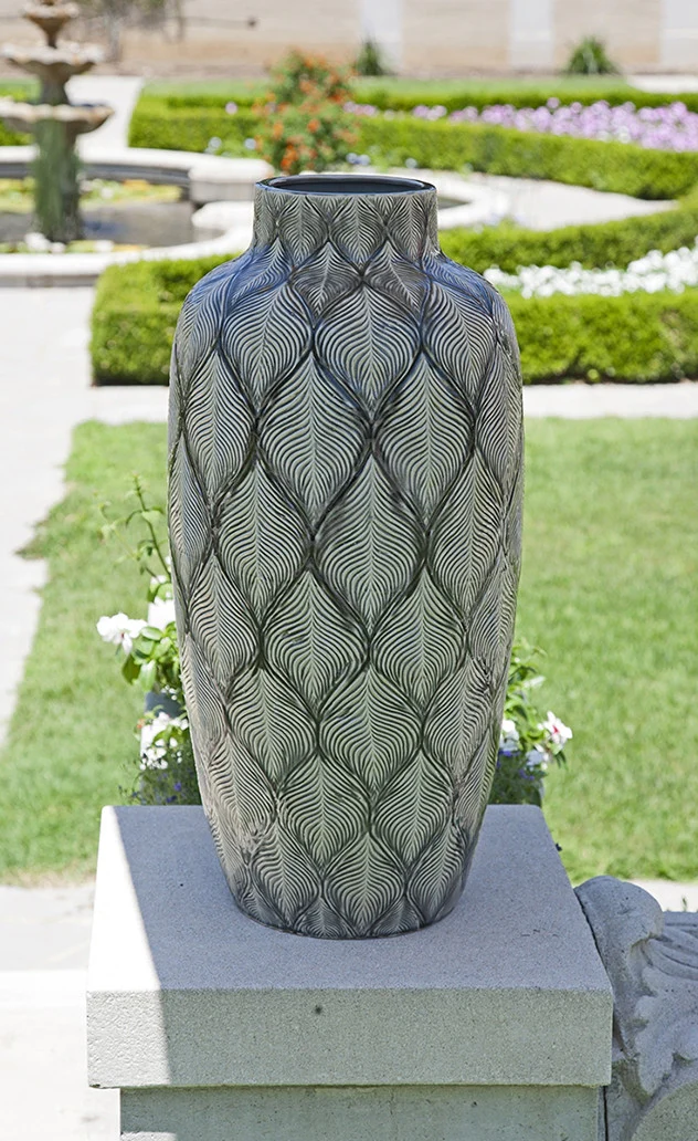 Feathered Oversize Vase - Image 2