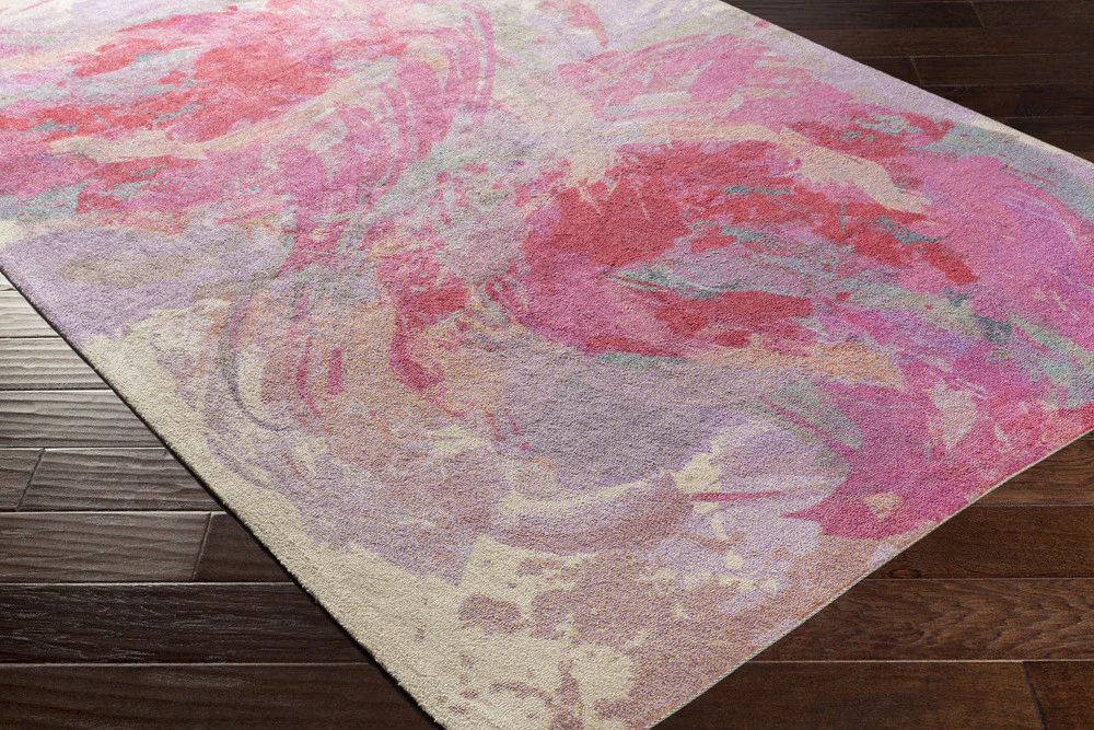 Felicity Hot Pink/Lavender/Teal Area Rug - Image 2