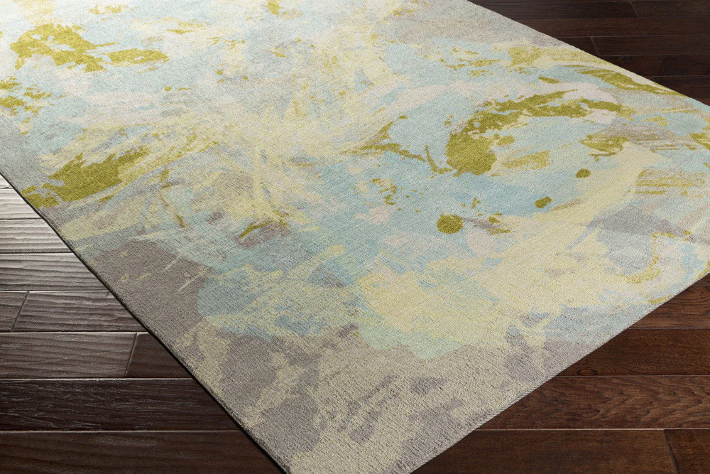 Felicity Sky Blue/Lime/Gray Area Rug - Image 2
