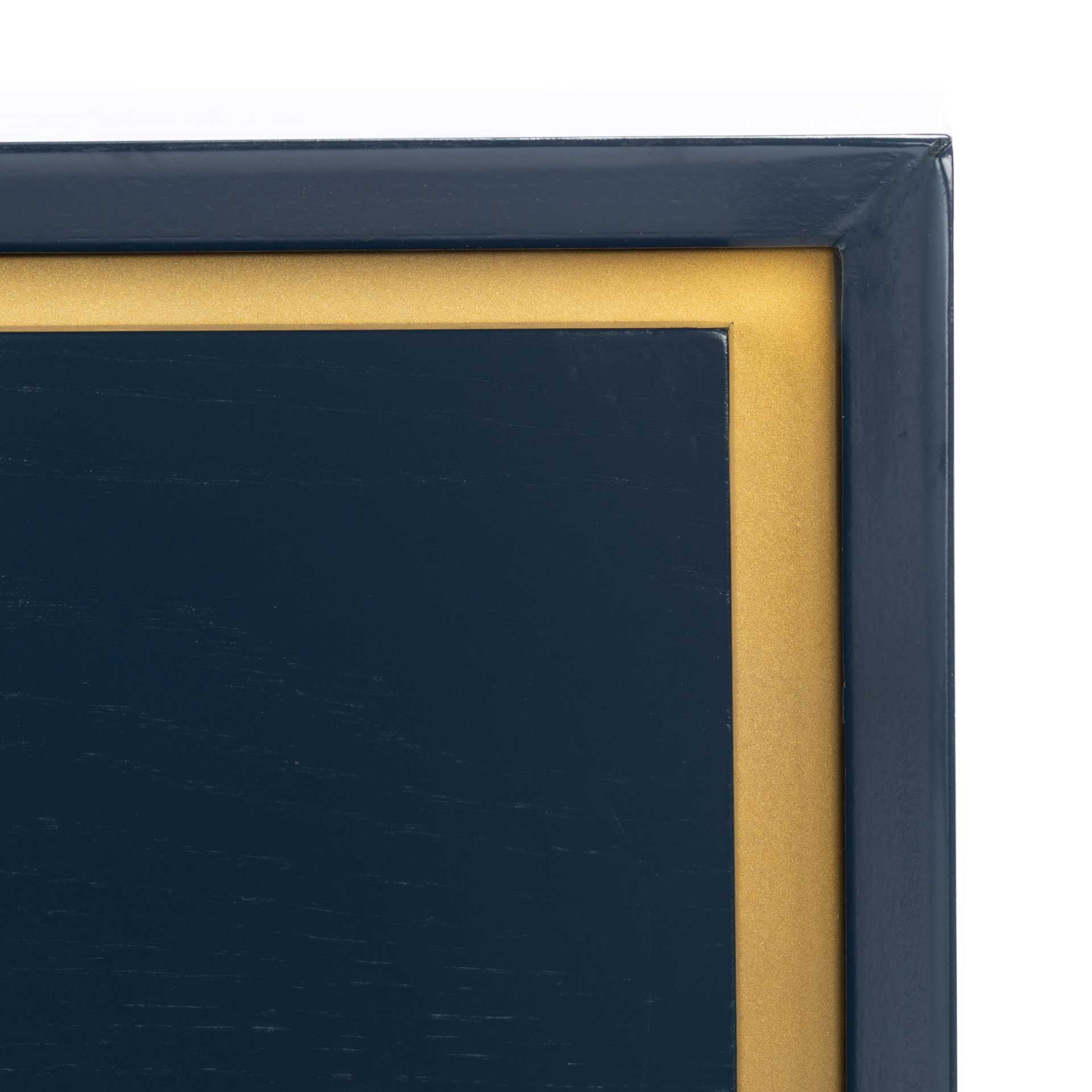 Femi 2 Drawer Nightstand Teal/Brass - Image 5