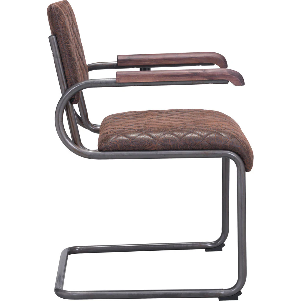 Fermo Arm Chair Vintage Brown (Set of 2) - Image 2