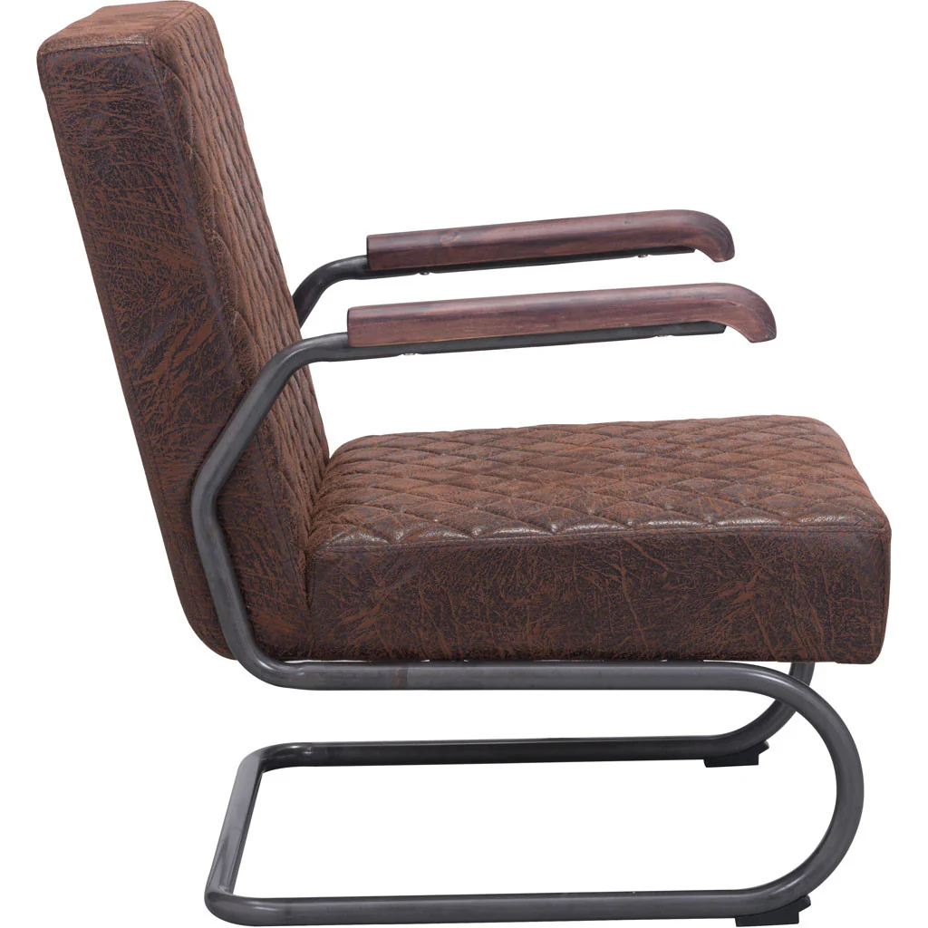 Fermo Lounge Chair Vintage Brown - Image 3