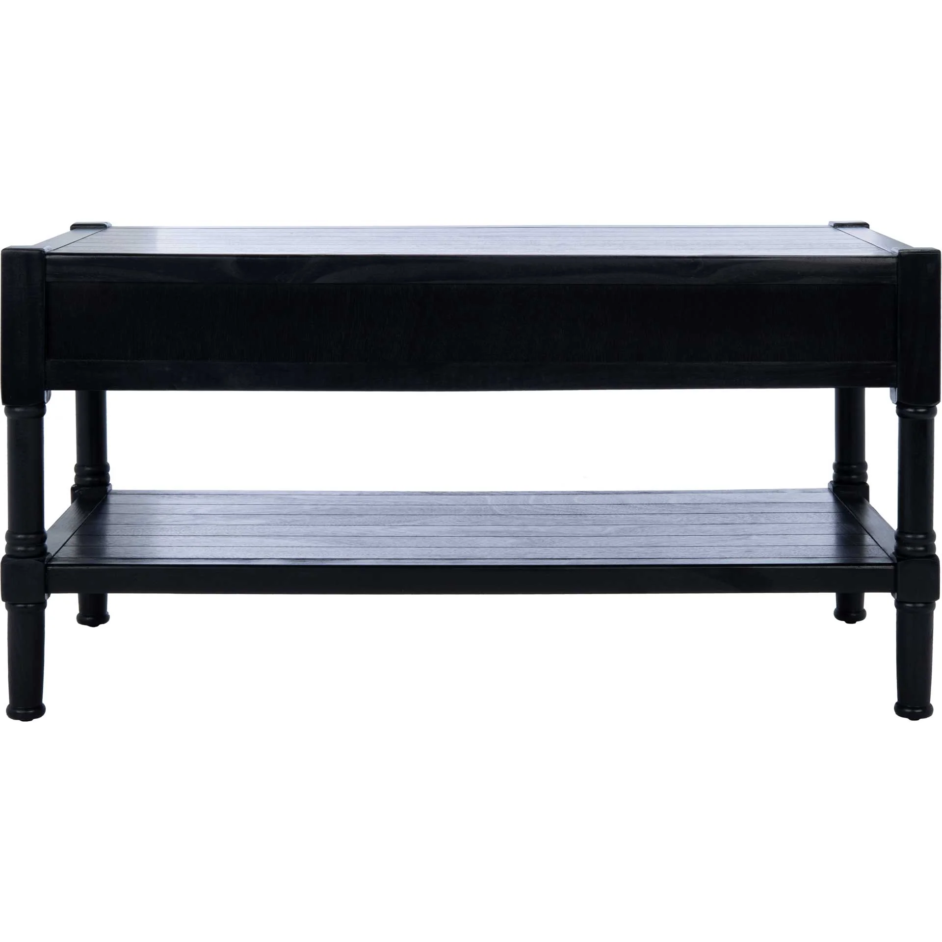 Fidelma 2 Drawer Coffee Table Black - Image 4