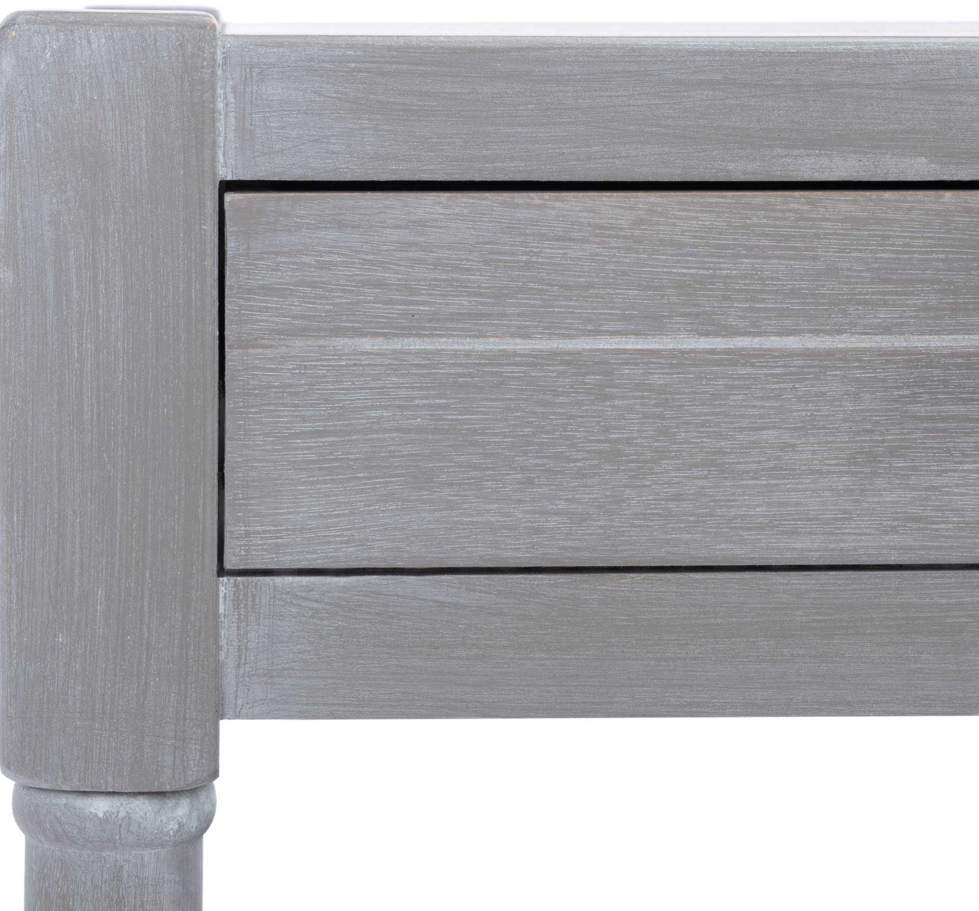 Fidelma 2 Drawer Coffee Table White Washed Gray - Image 5