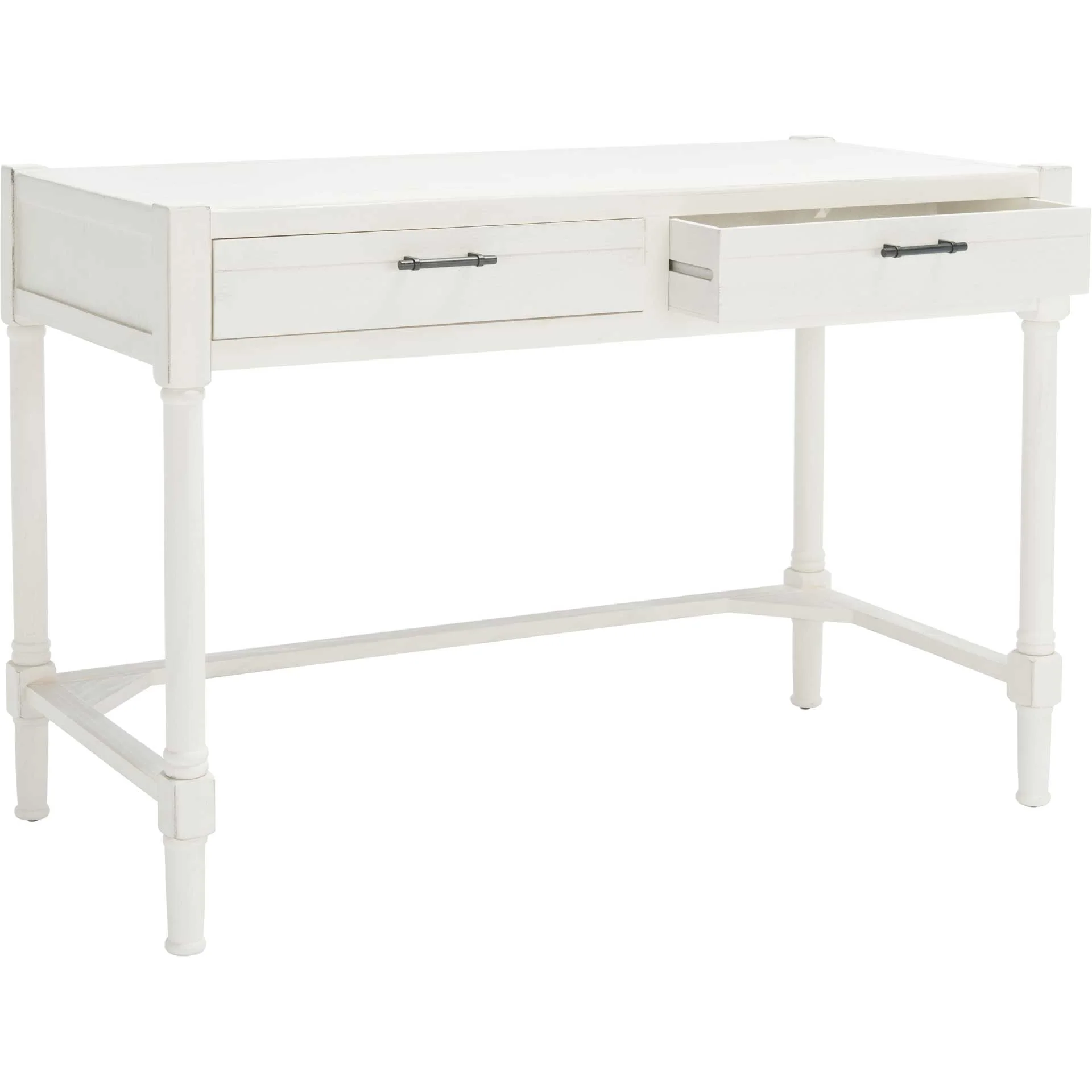 Fidelma Writing Desk Distressed White - Image 2